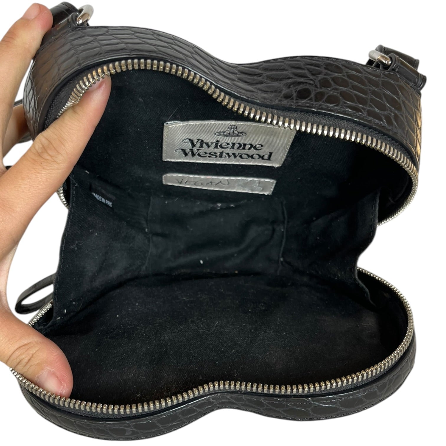 Vivienne Westwood/Backpack/Leather/BLK/heart shaped backpack view 6