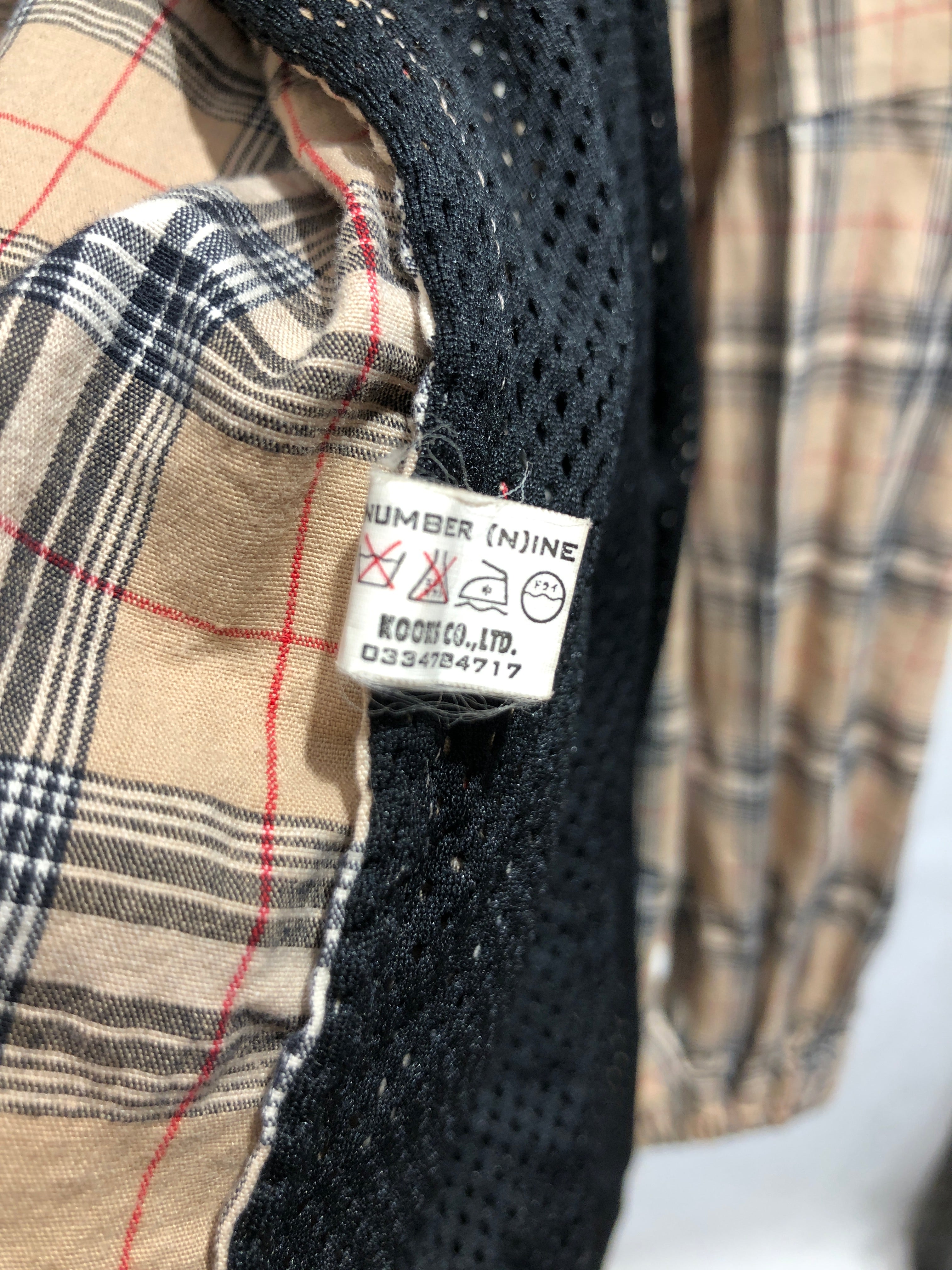 NUMBER (N)INE/Jacket/2/Cotton/BEG/Plaid/DRAWSTRING WAIST view 5