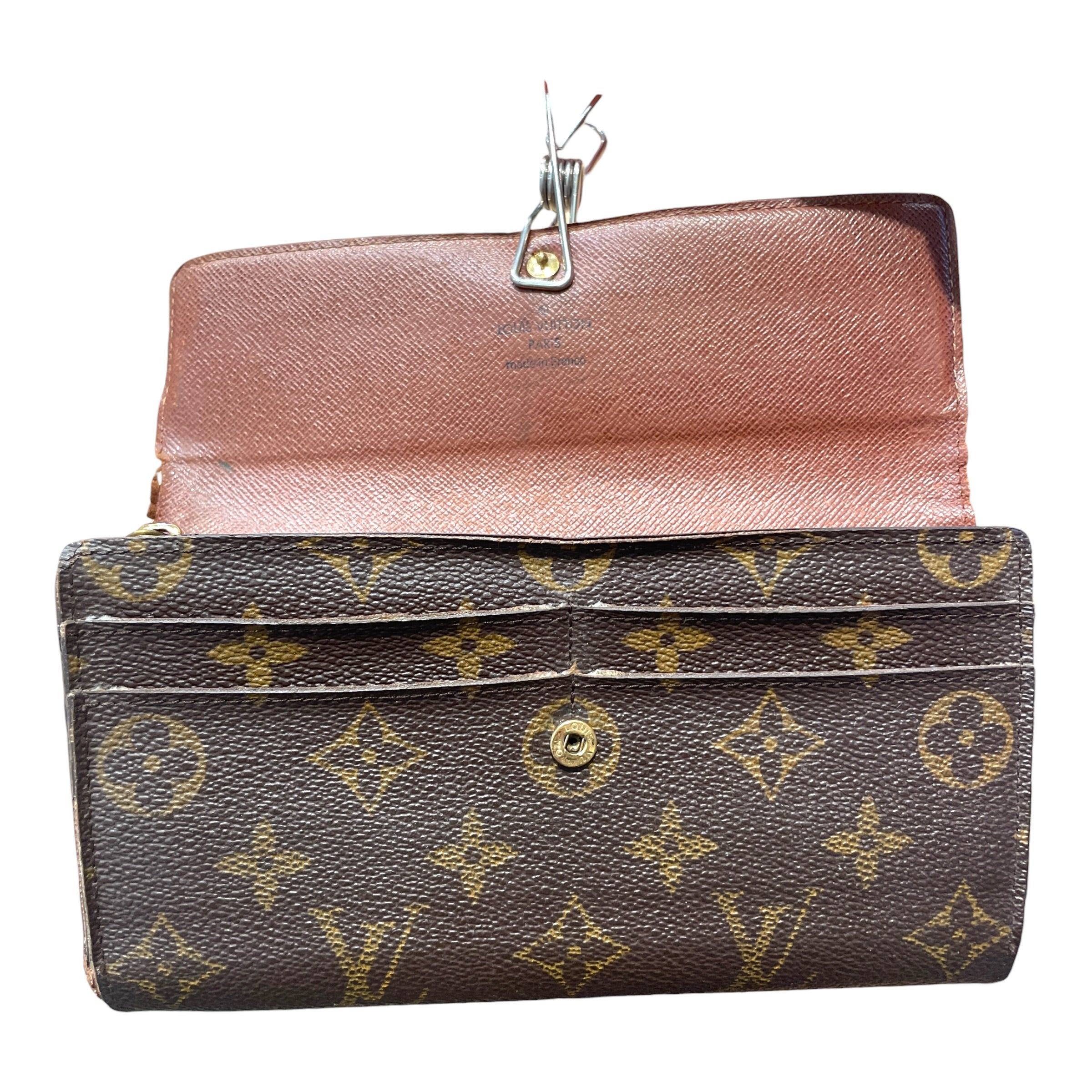 LOUIS VUITTON/Long Wallet/Monogram/Leather/BRW/L's/Monogram Sarah Wallet view 3