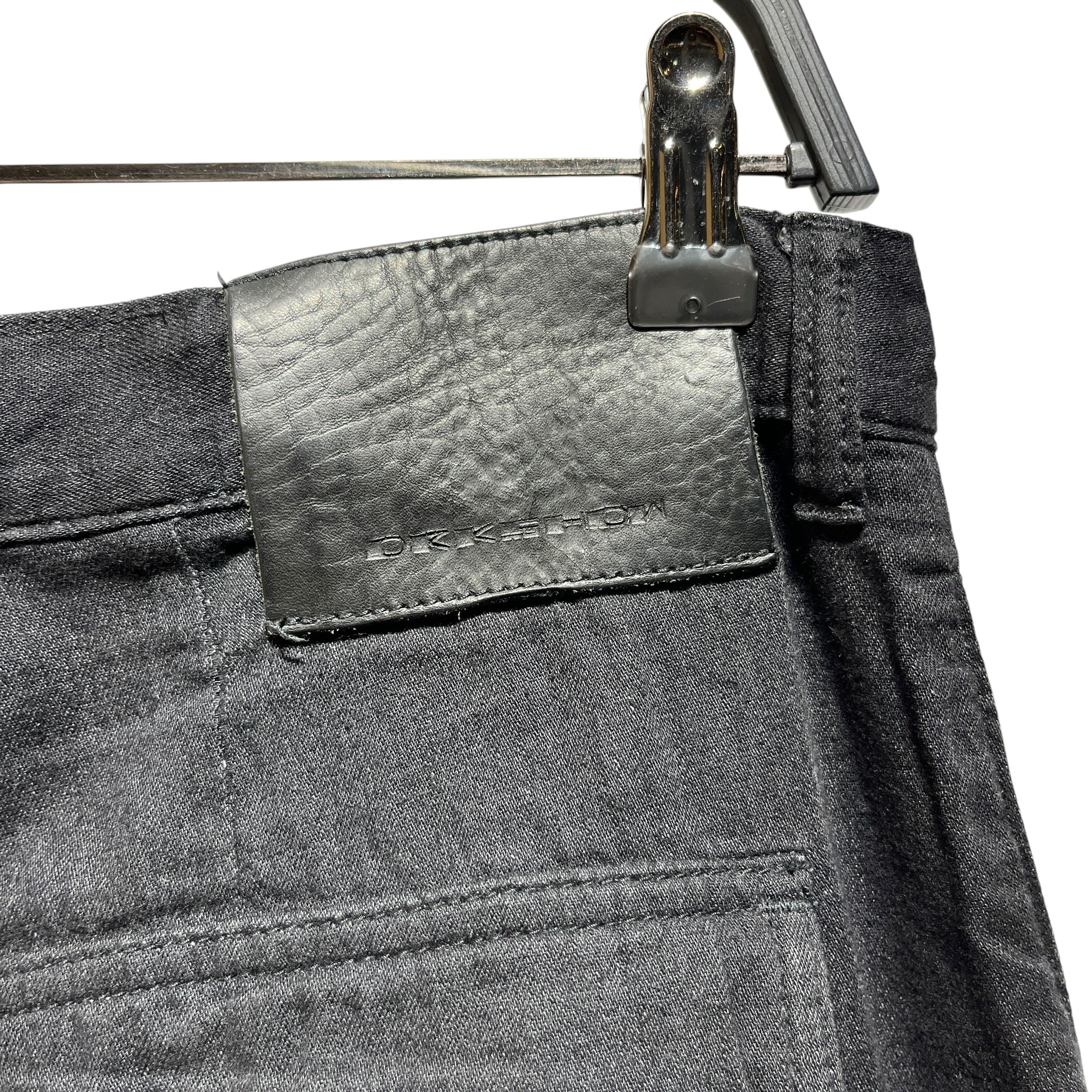 RICK OWENS DRKSHDW/Cargo Pants/33/Denim/BLK/geth cargo (selvedge) view 7