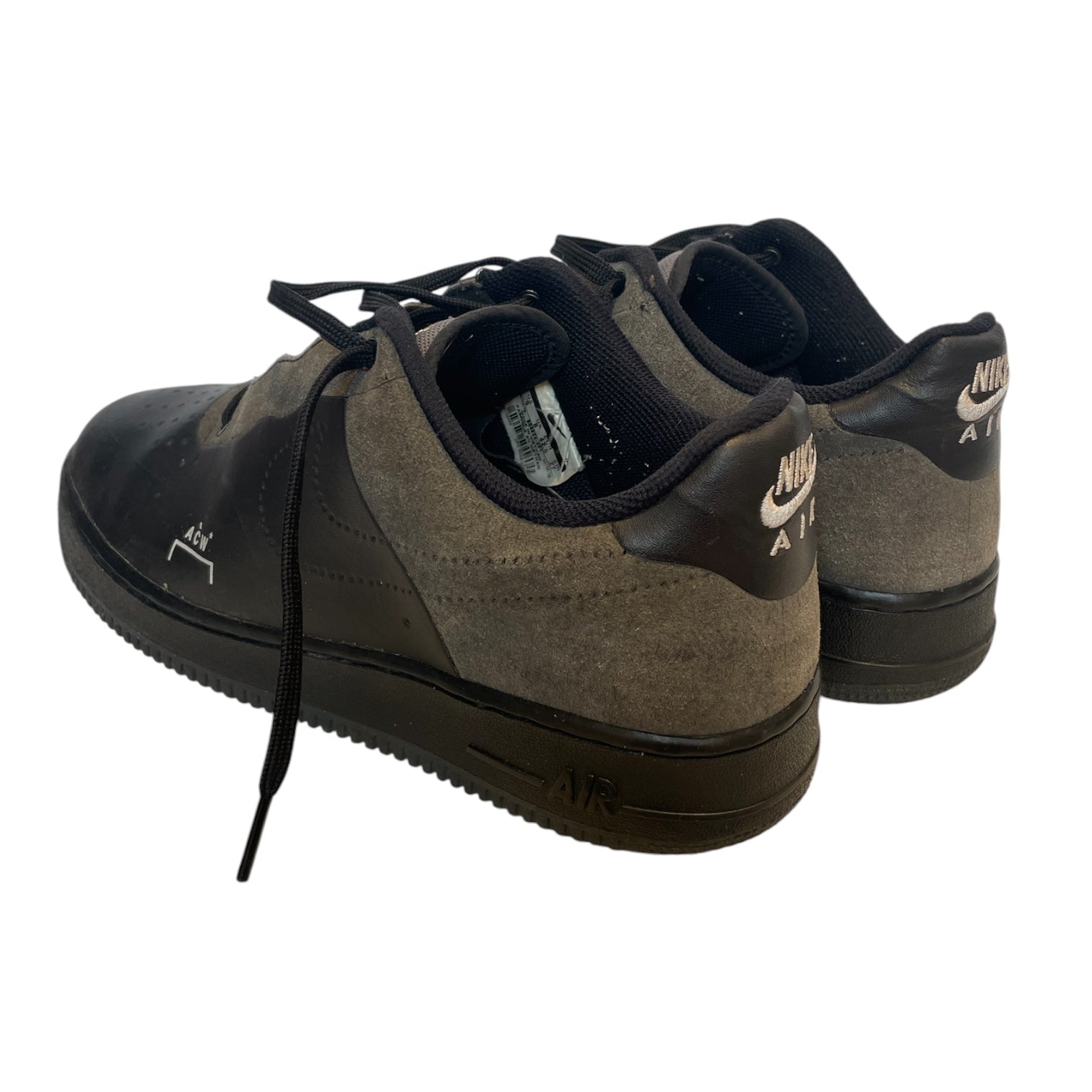 A-COLD-WALL/NIKE/Low-Sneakers/US 9/Stripe/Suede/GRY/BQ6924-001/BLACK/GREY view 2