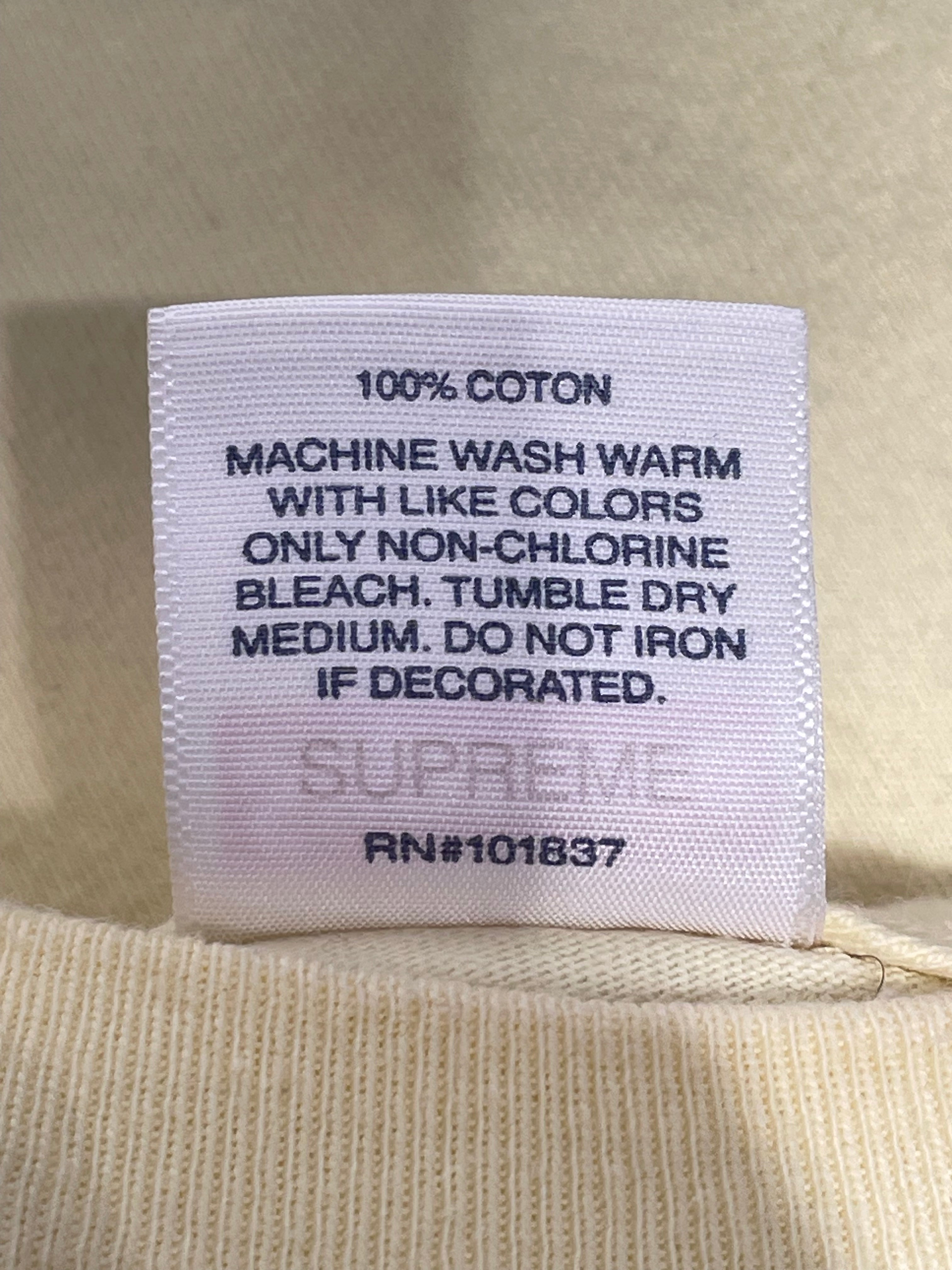 Supreme/T-Shirt/M/Cotton/IVR/Graphic/naomi campbell view 4