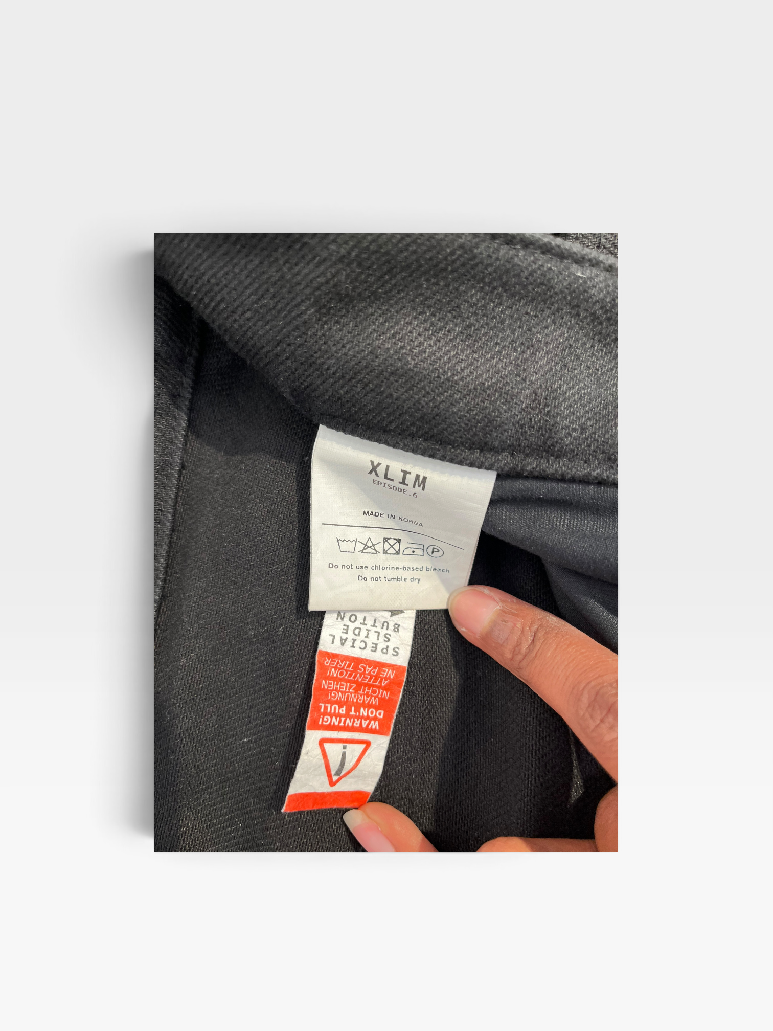 XLIM/Pants/XS/Denim/BLK/episode 6 tactical pants view 4