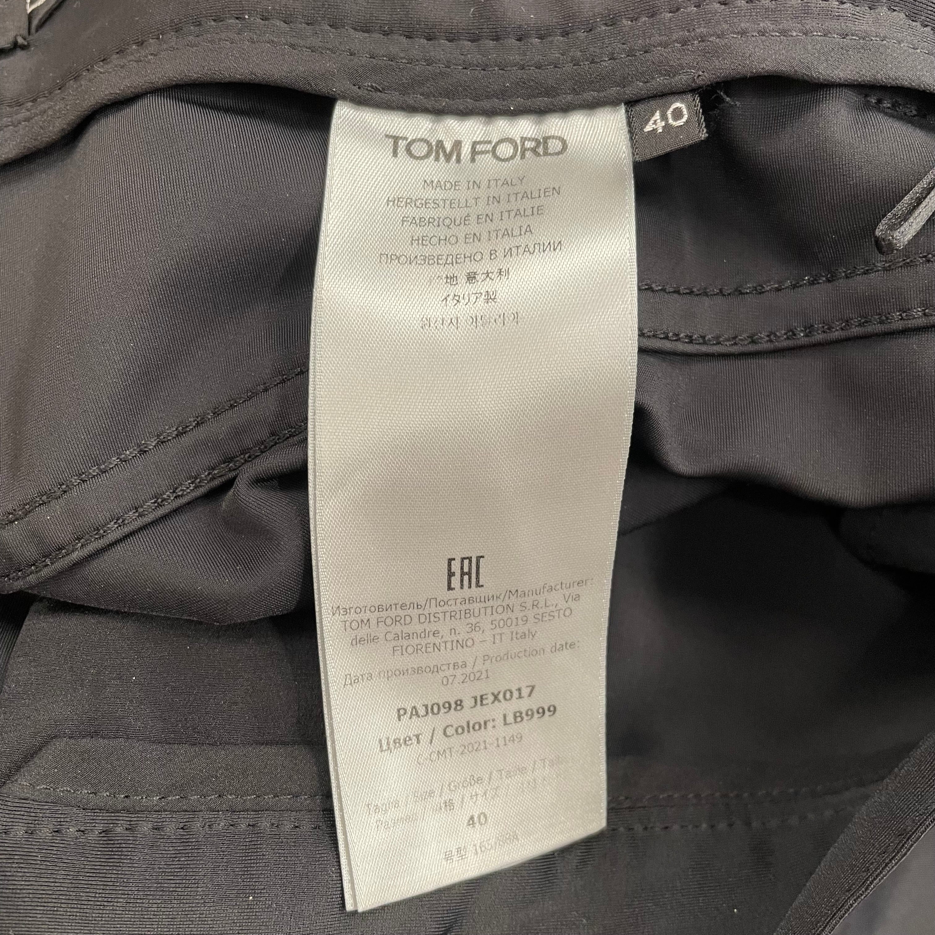 TOM FORD/Straight Pants/40/Polyester/BLK/TOM FORD BLACK DRESS PANTS view 4