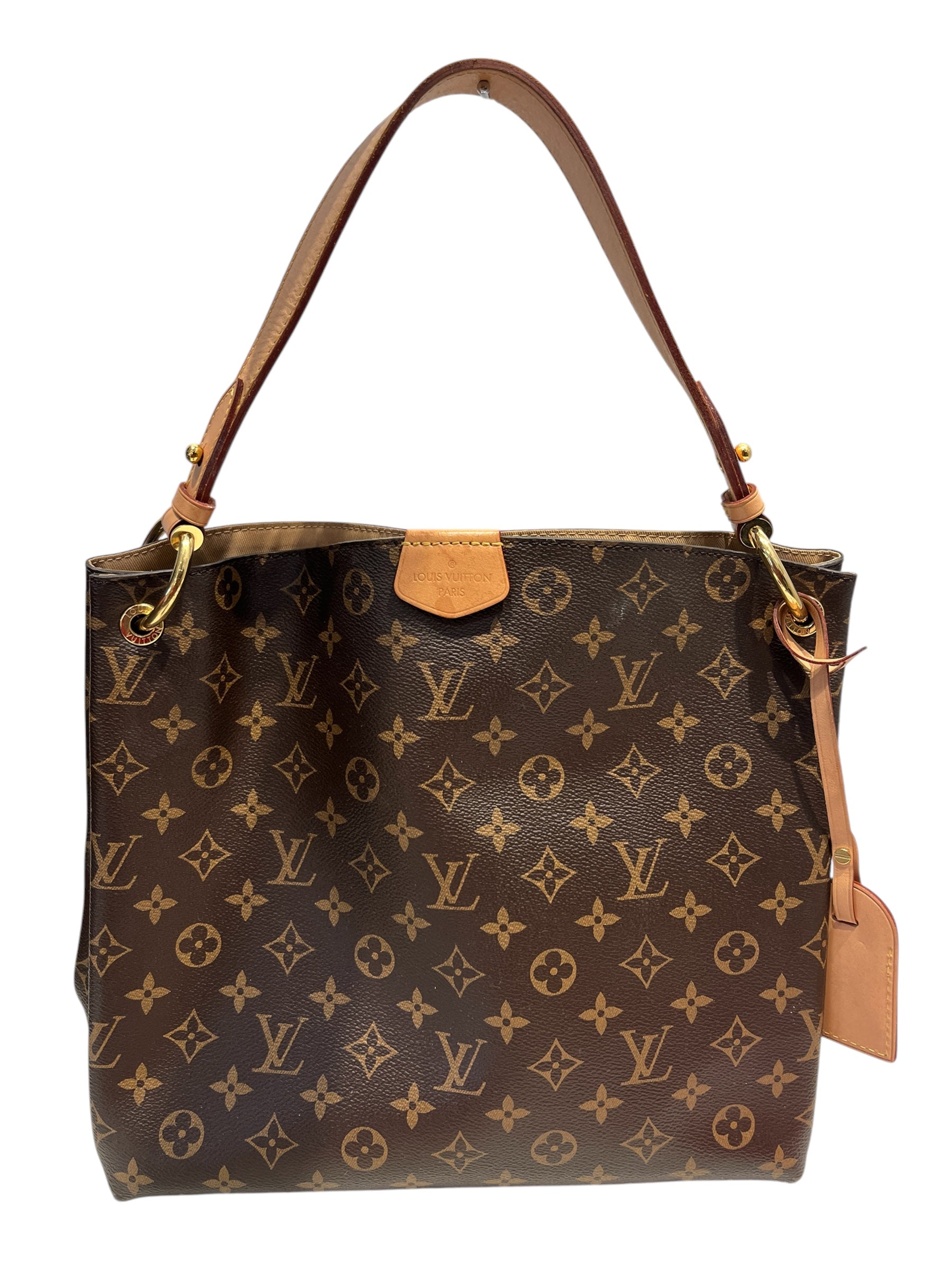 LOUIS VUITTON/Tote Bag/Monogram/Leather/BRW/GRACEFULPM view 1