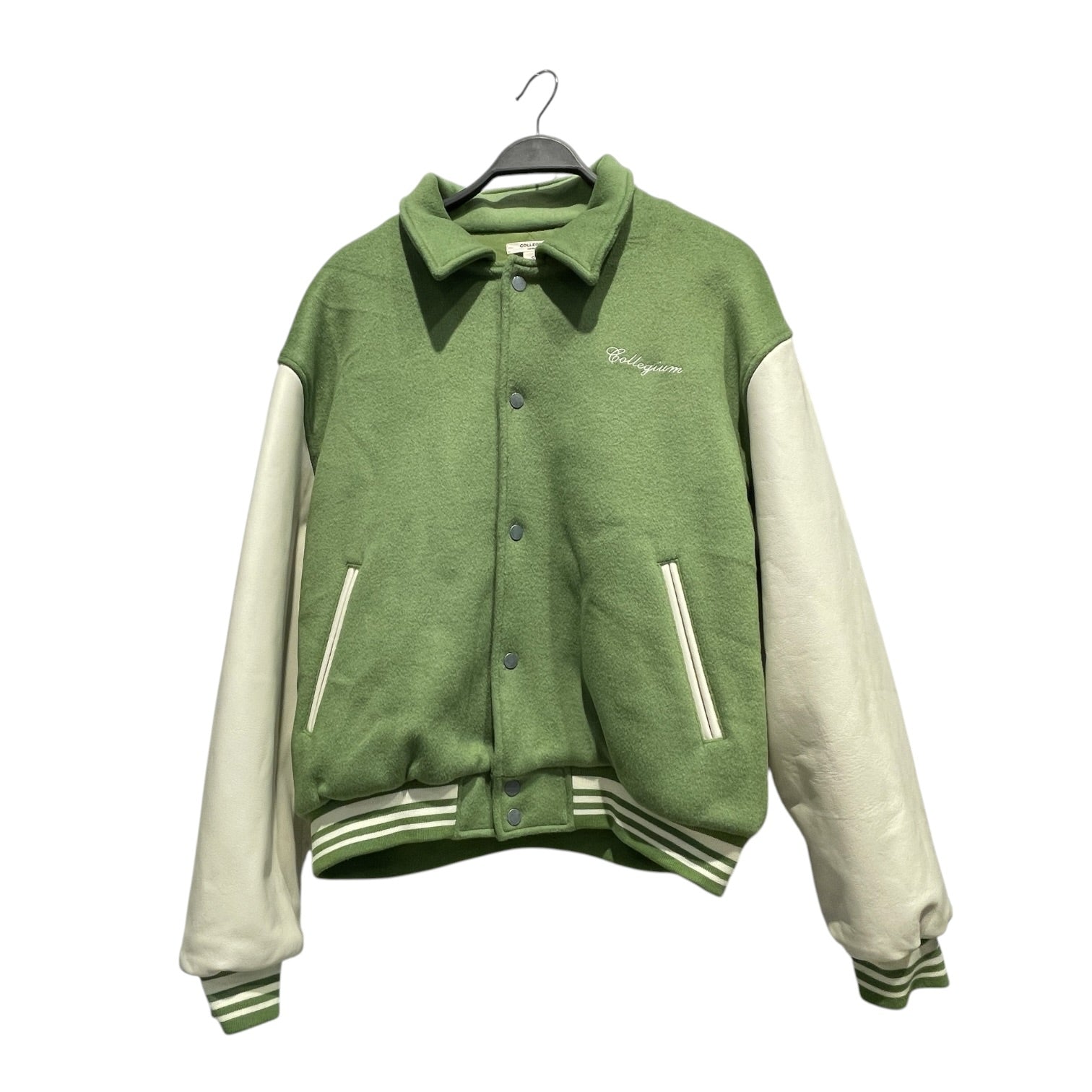 COLLEGIUM/Souvenir Jkt/S/Wool/GRN/Pillar Uniform Varsity Jacket view 1