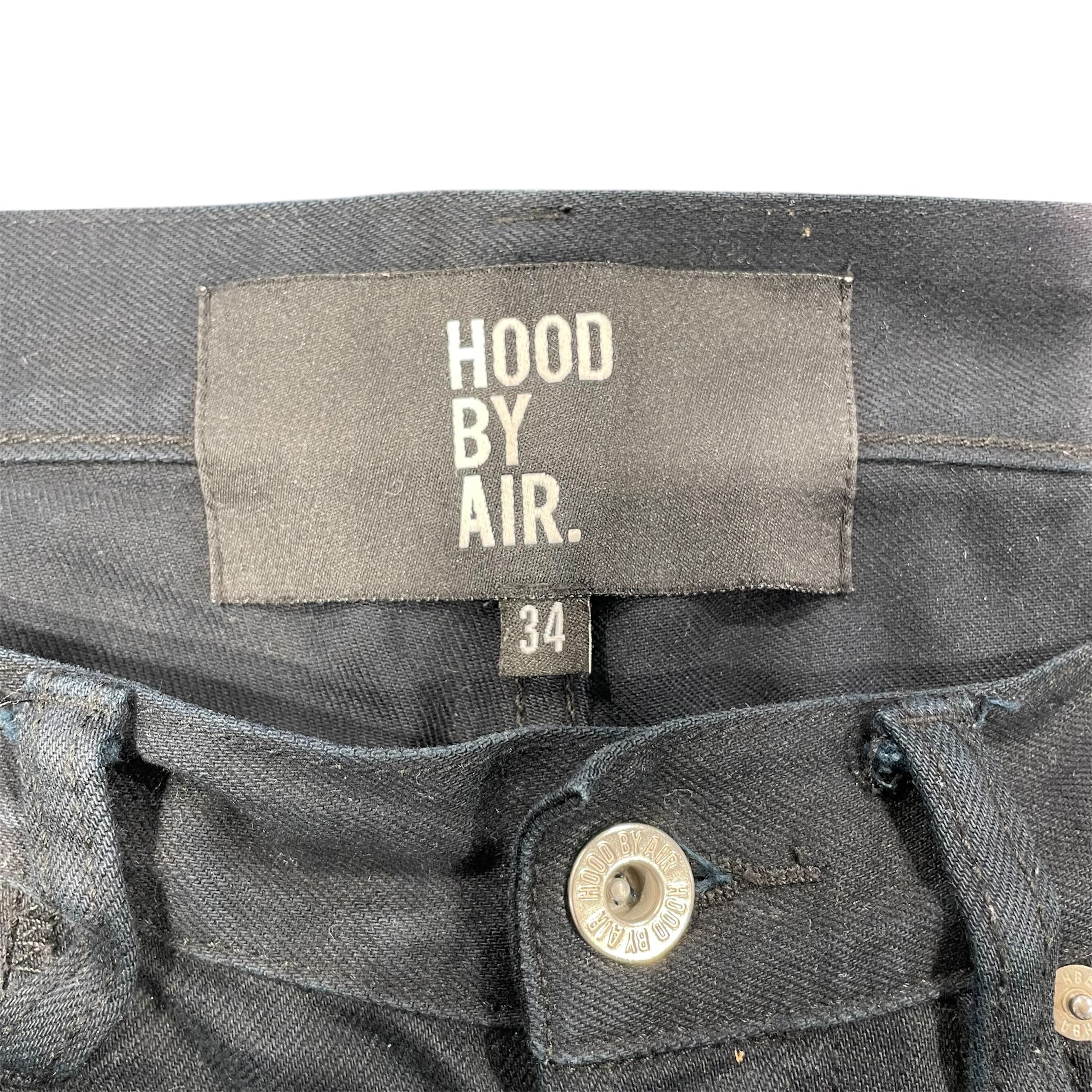 HOOD BY AIR./Straight Pants/34/Cotton/BLK/Button Fly/ZIPPER KNEE/ BONDAGE PANTS view 4