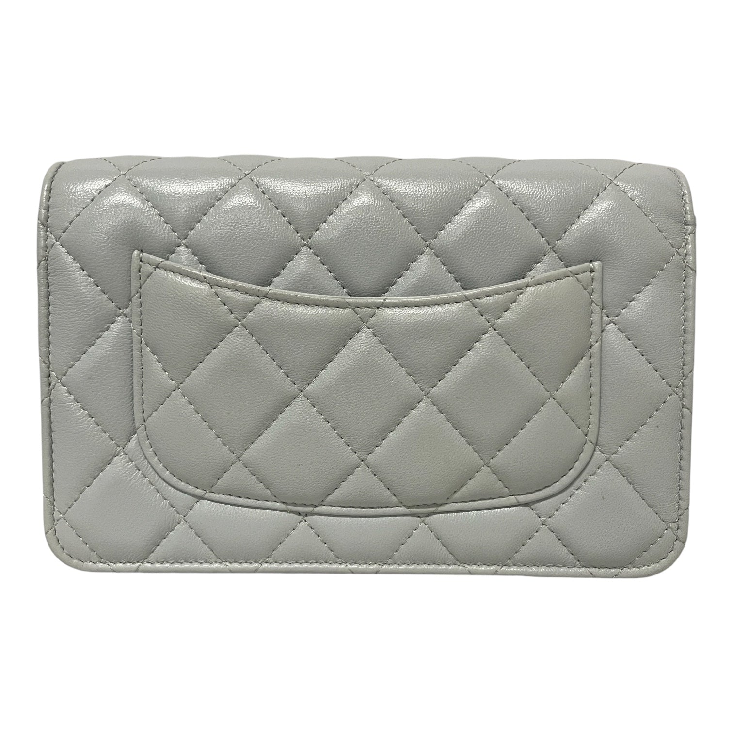 CHANEL/Bag/Leather/BLU/LAMBSKIN RESIN QUILTED CC view 2