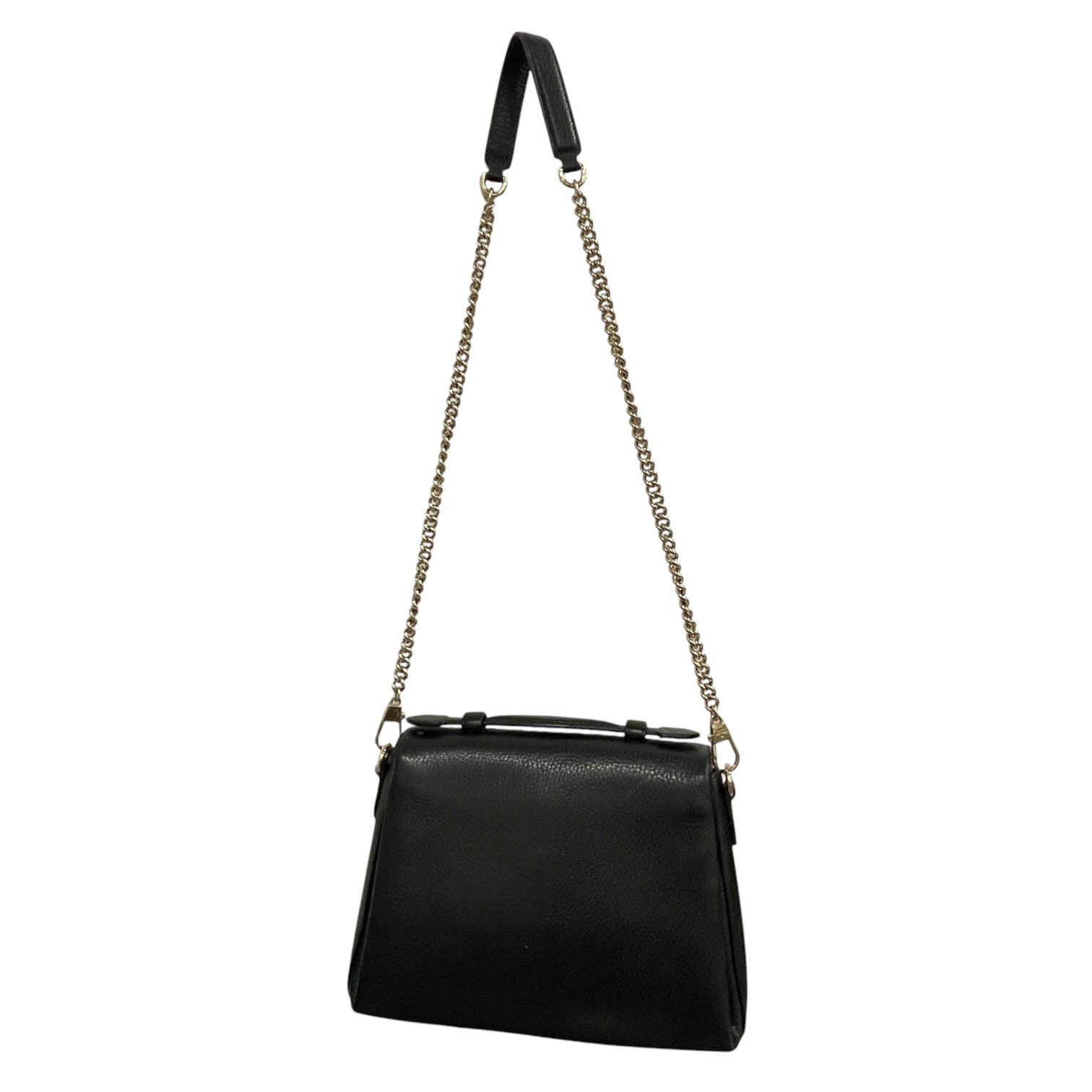 GUCCI/Cross Body Bag/Leather/BLK/Interlocking G Satchel Bag view 2