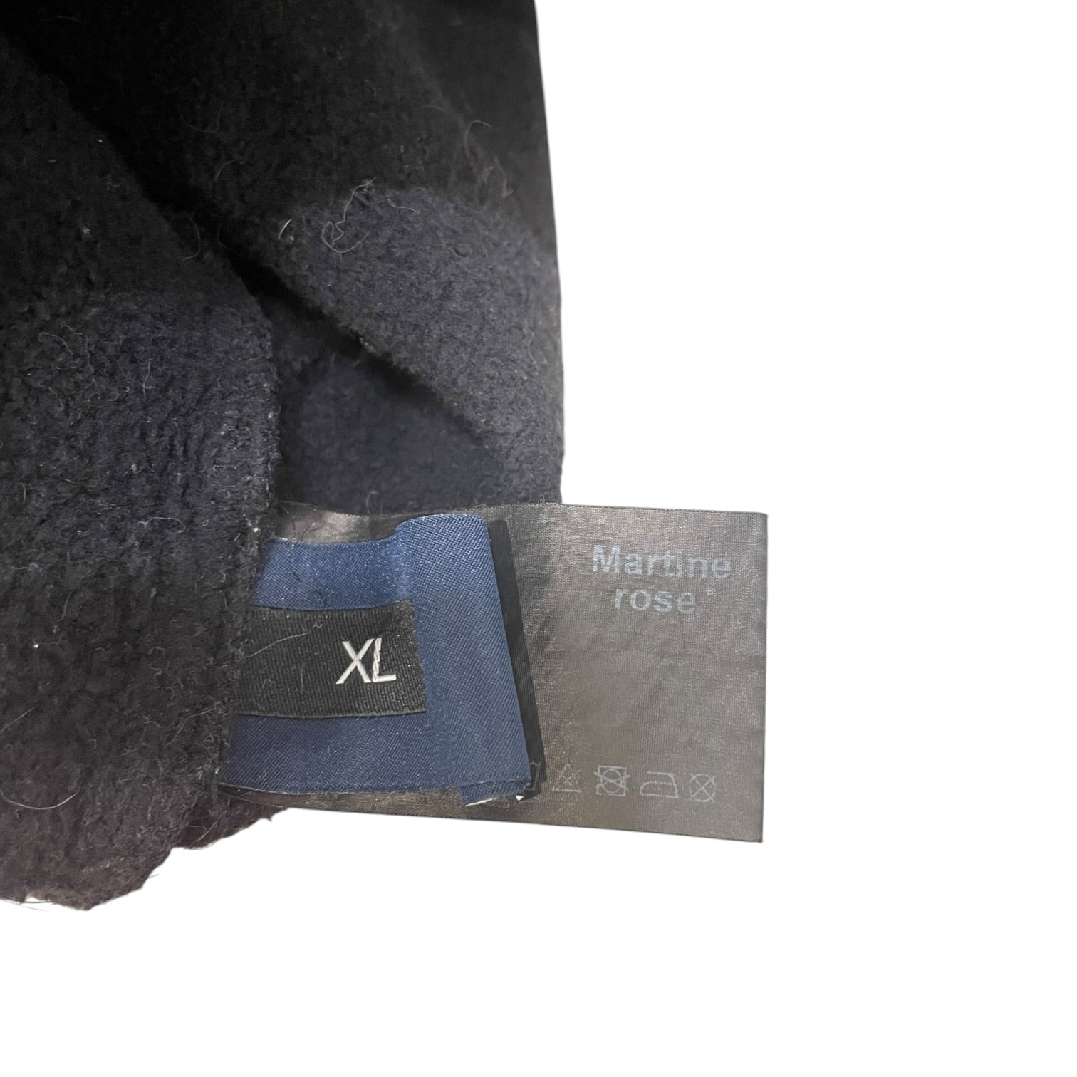 MARTINE ROSE/Hoodie/XL/Cotton/BLK/WINTER COLLECTION BCK view 4