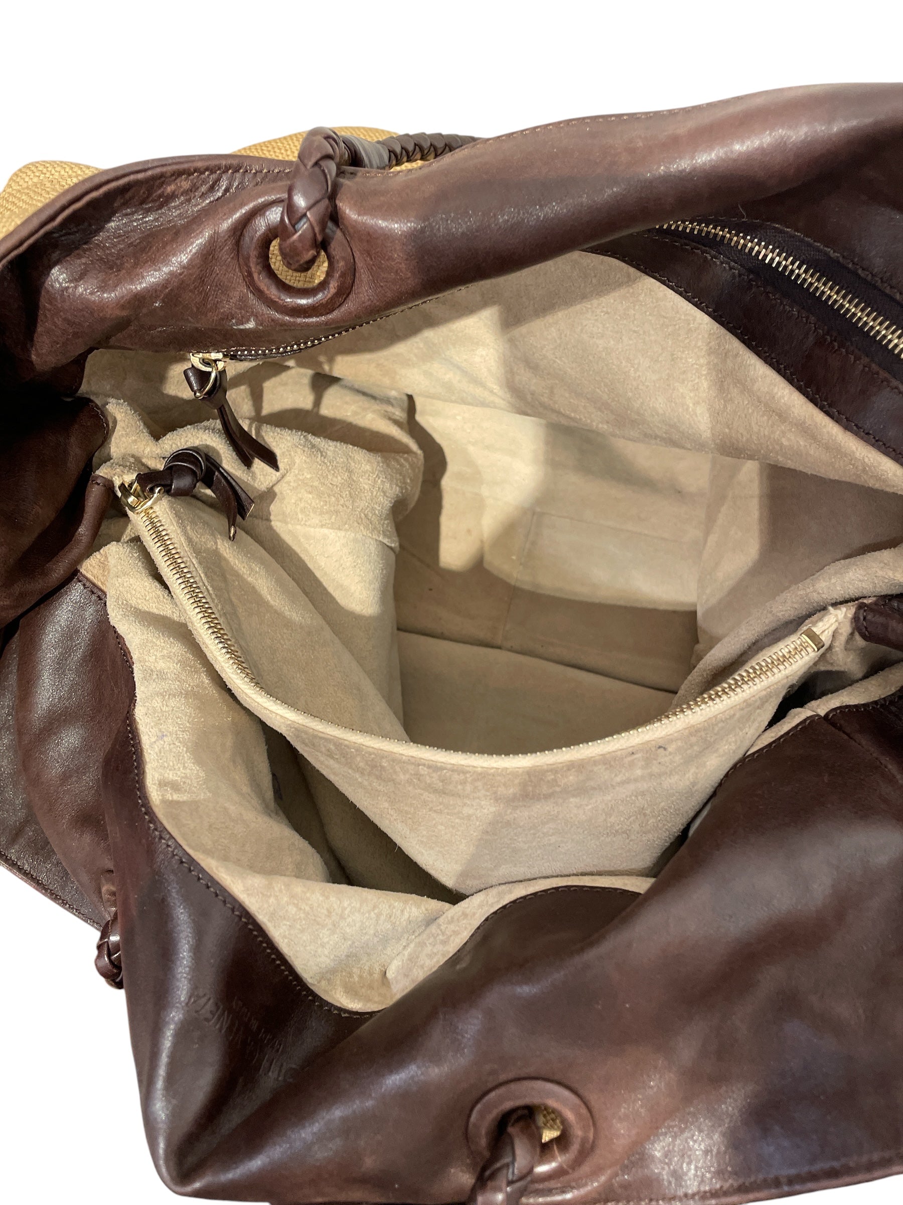 BOTTEGA VENETA/Tote Bag/Cotton/CML/braided handle view 4