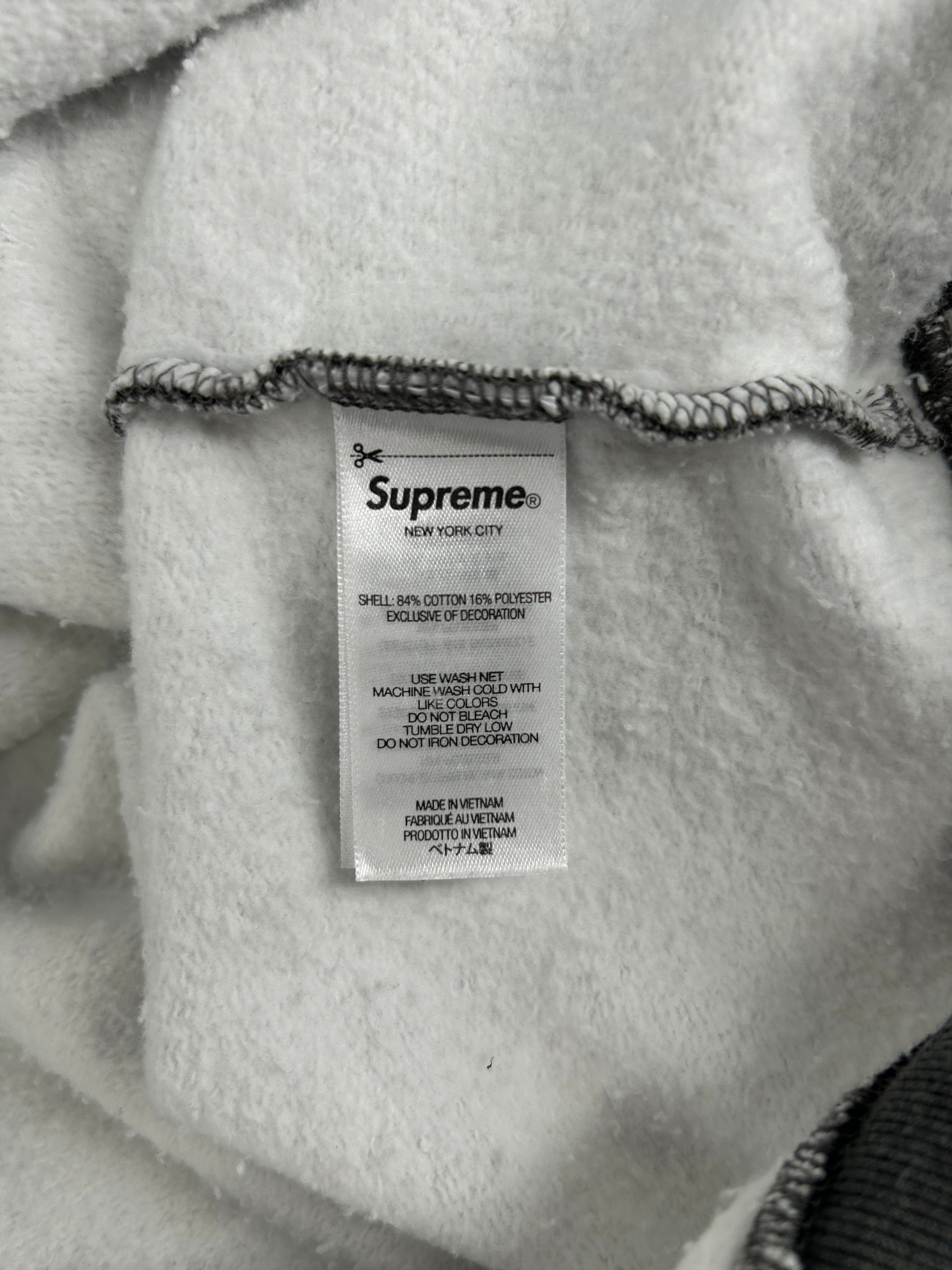 Supreme/Hoodie/L/Camouflage/Cotton/GRY/WHT BLK RED YEL WRITING ON ARM view 3