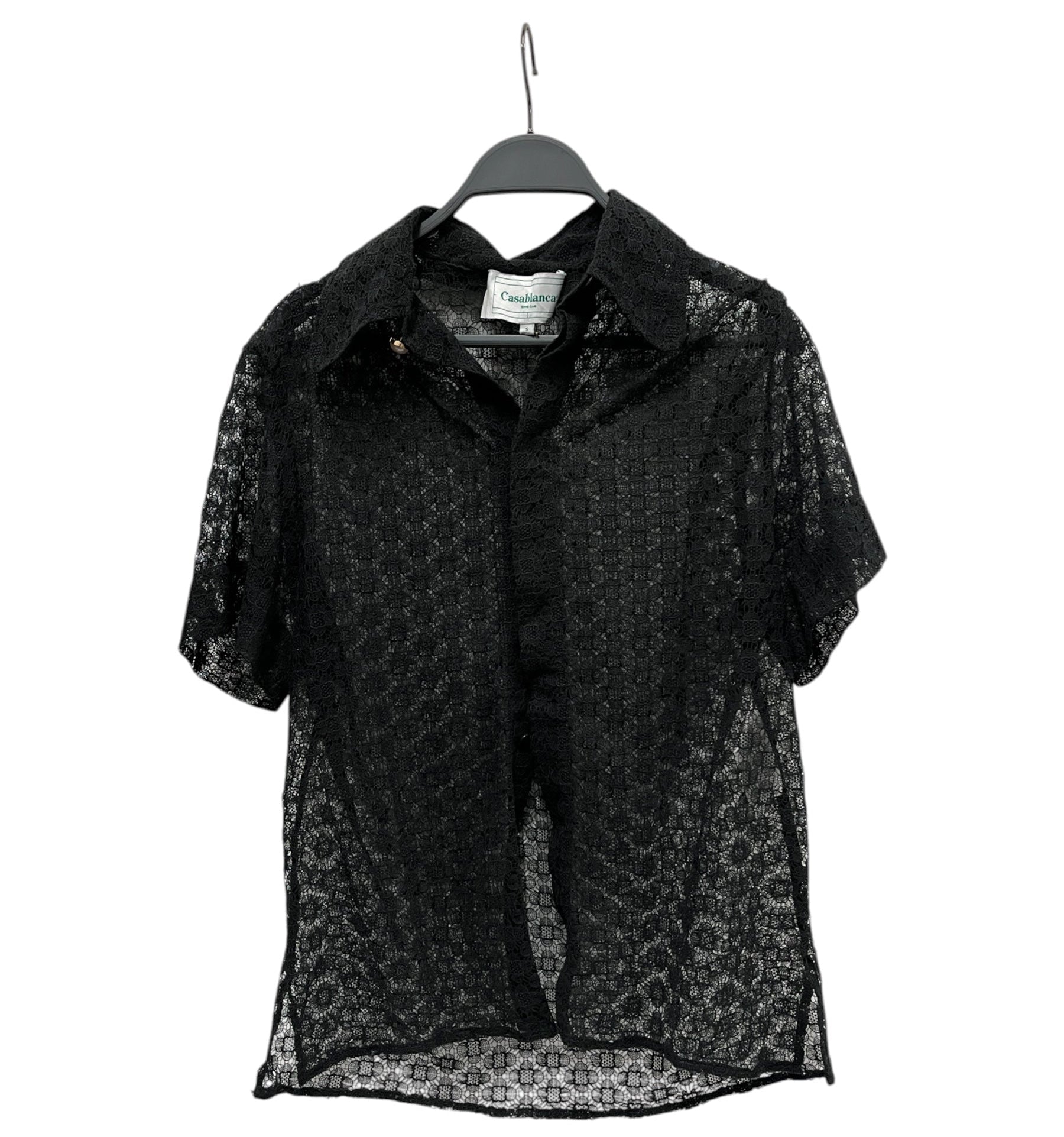 CASABLANCA/SS Blouse/S/Polyester/BLK/MS23-SH-080-03 view 1
