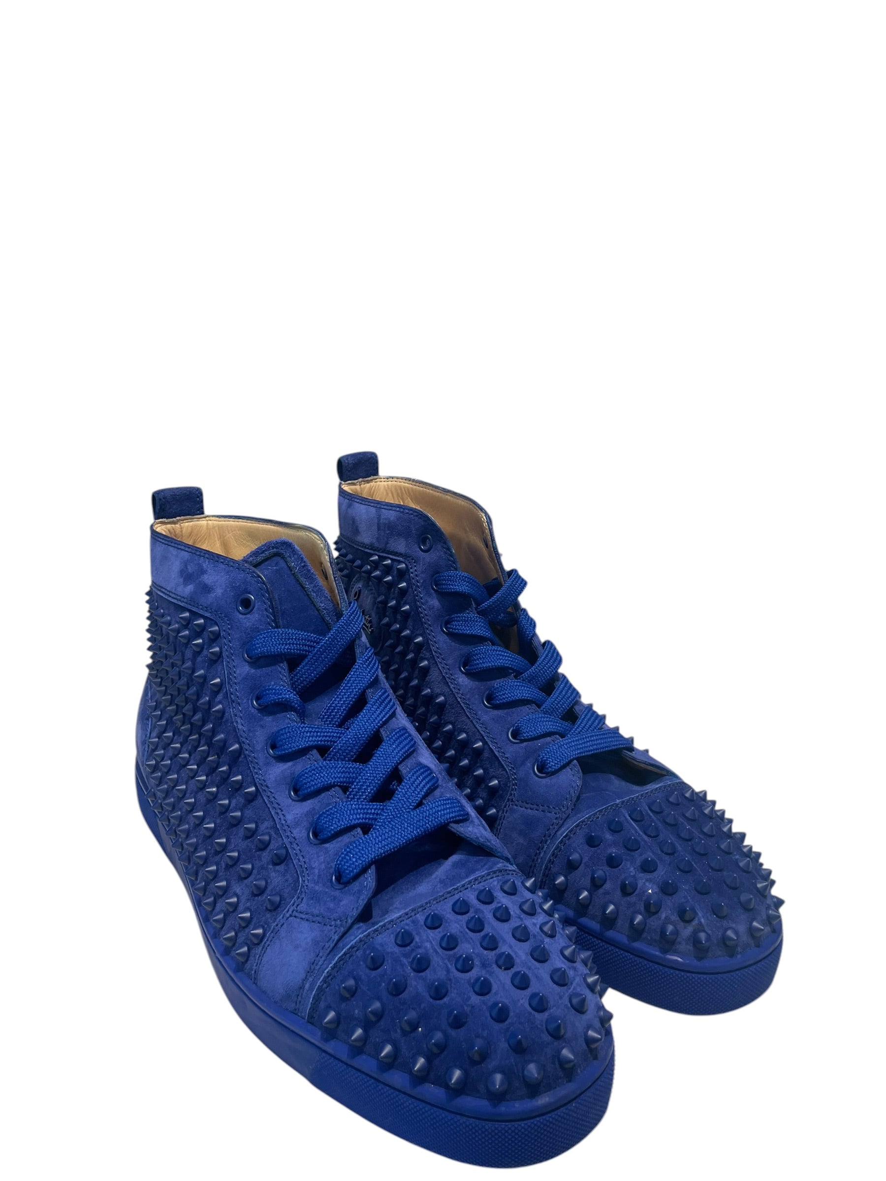 Christian Louboutin/Hi-Sneakers/EU 47.5/Suede/BLU/ view 1