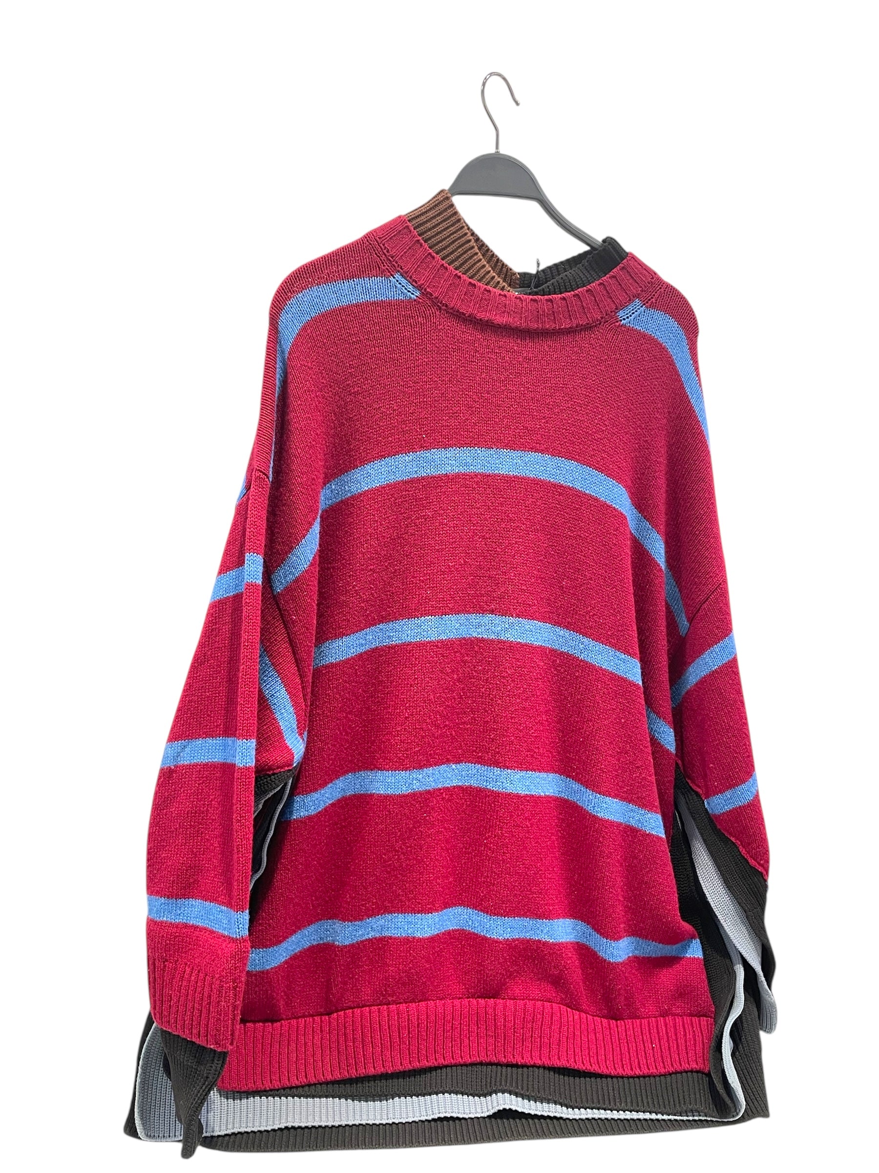 BALENCIAGA/Heavy Sweater/M/Stripe/Cotton/BRD/ view 1
