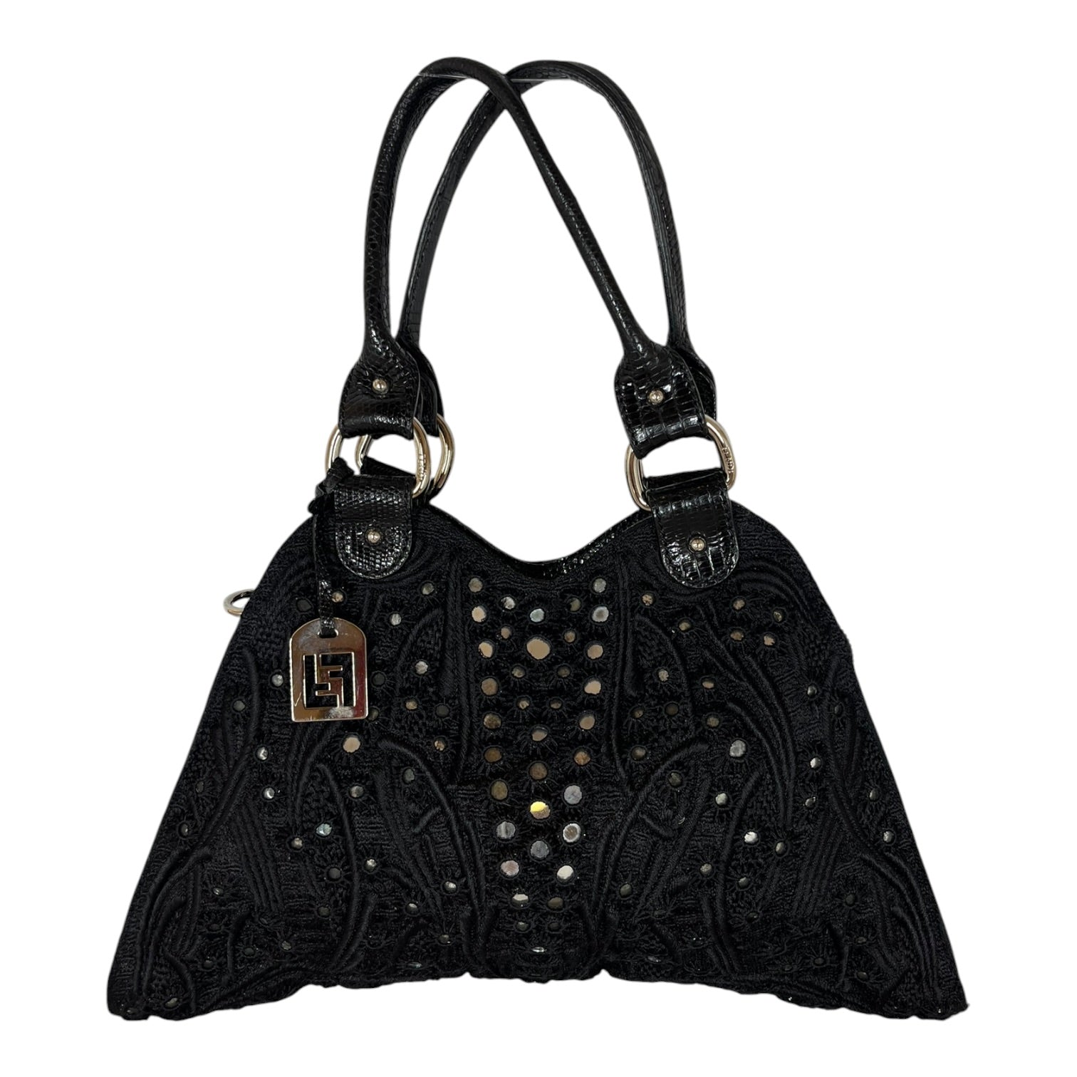 FENDI/Hand Bag/BLK/DEVIL TRAPEZOID BAG view 1