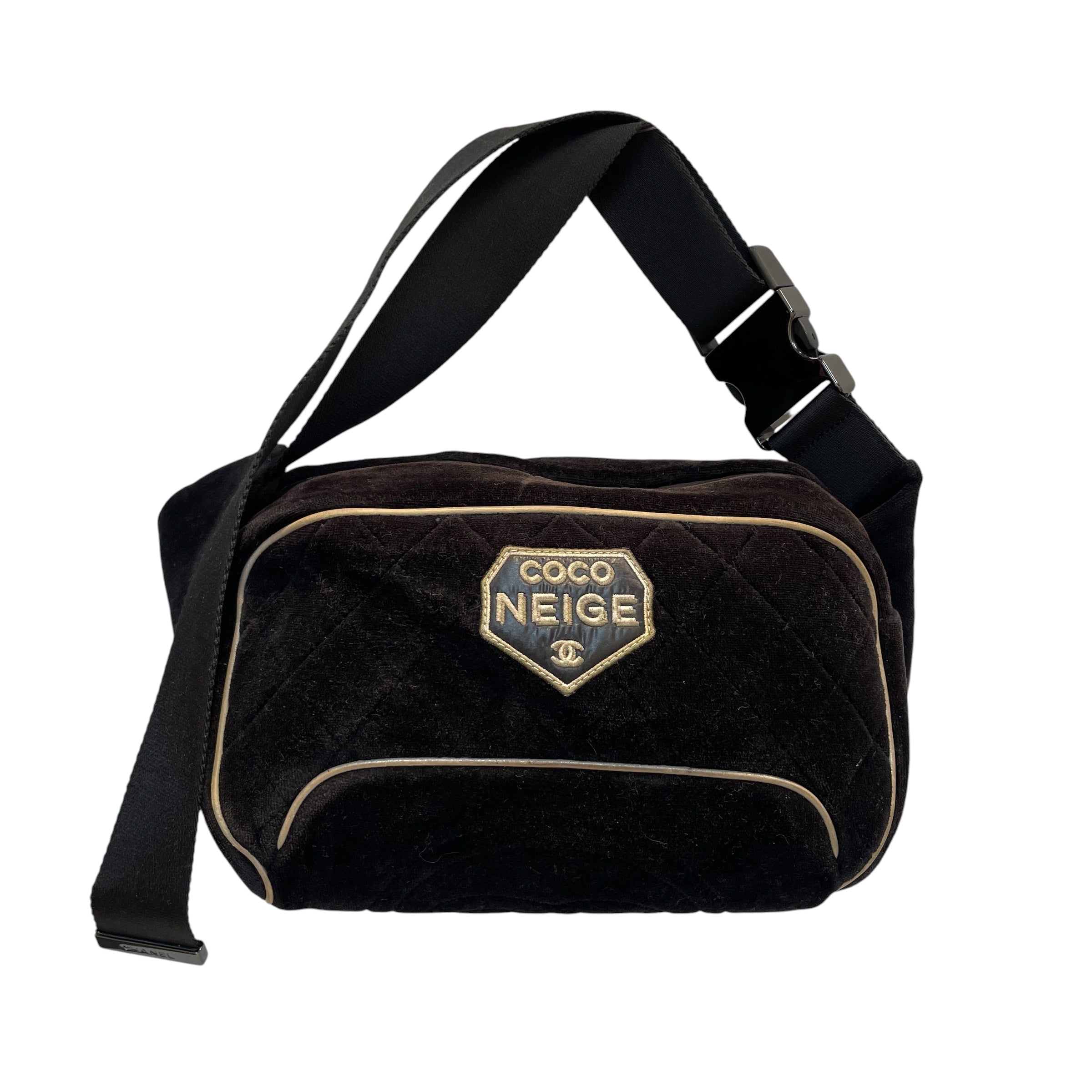CHANEL/Fanny Pack/Suede/BLK/coco niege waist/26690306 view 1
