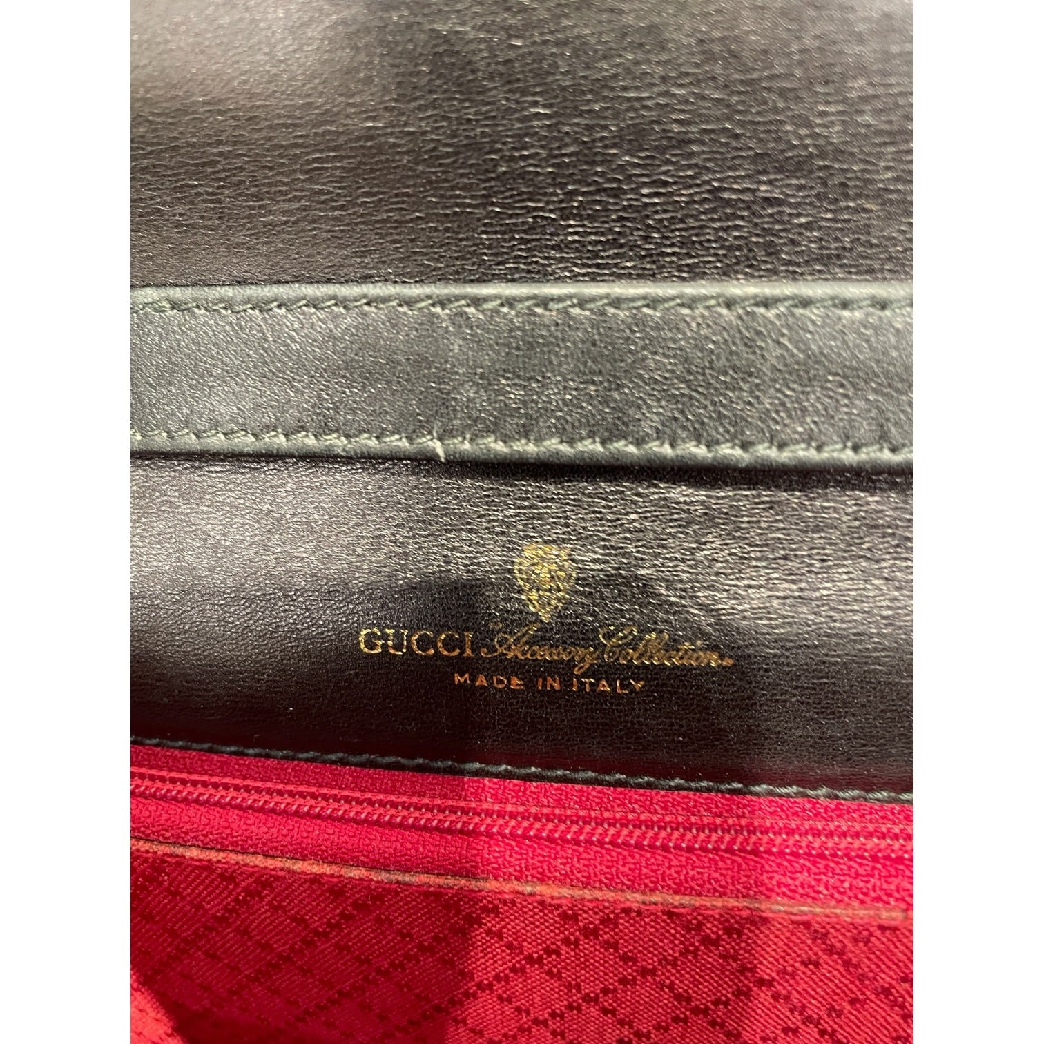 GUCCI/Cross Body Bag/Leather/BLK/Web Sherry Line Crossbody view 3
