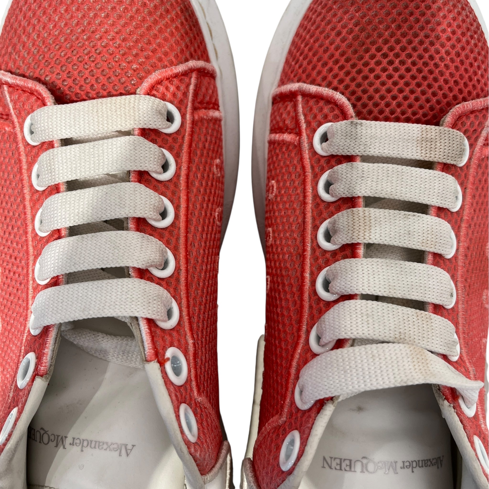 Alexander McQueen/Low-Sneakers/US 10/Leather/WHT/ALEXANDER MCQUEEN PINK view 4