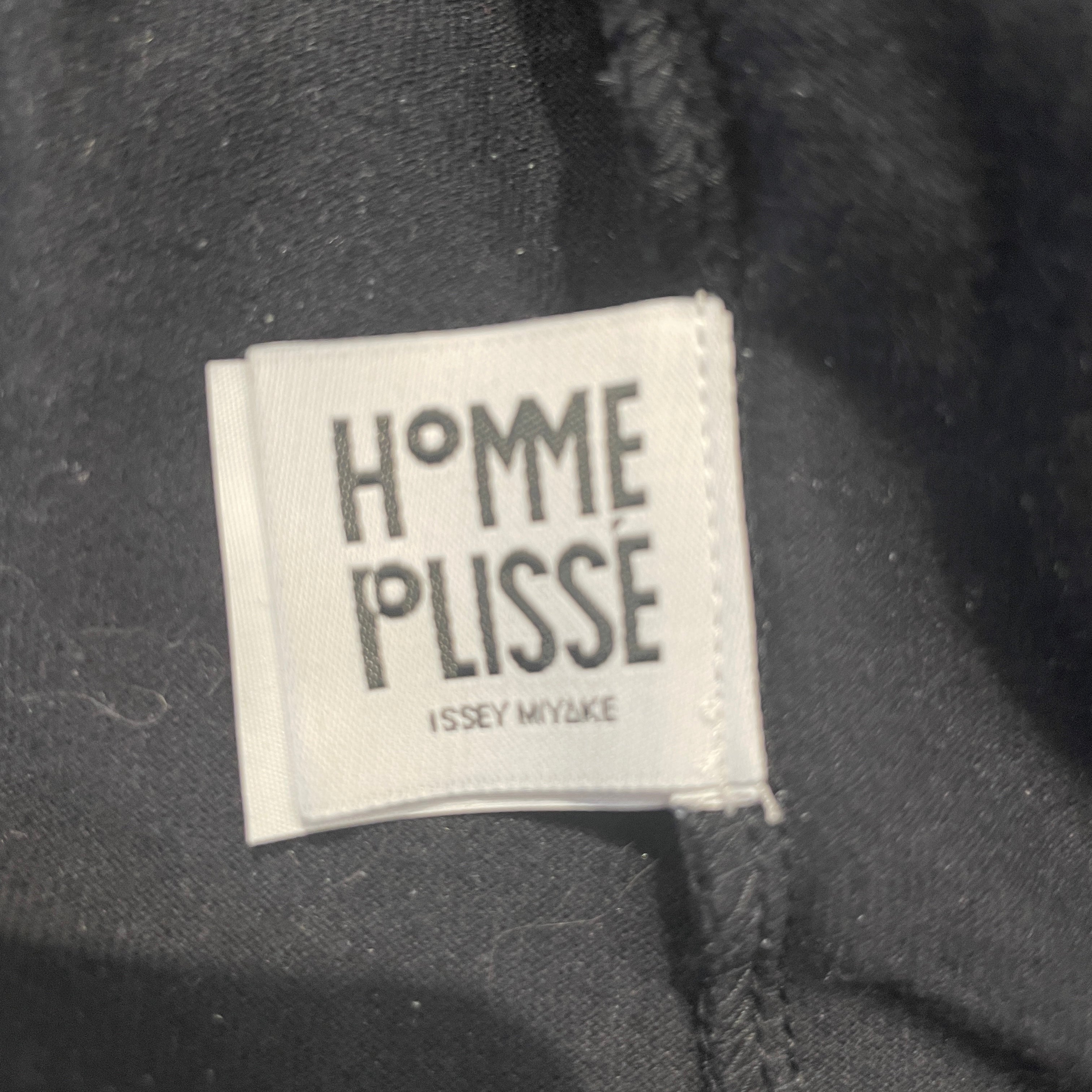 HOMME PLISSE ISSEY MIYAKE/LS T-Shirt/4/Cotton/BLK/Turtleneck Top view 3