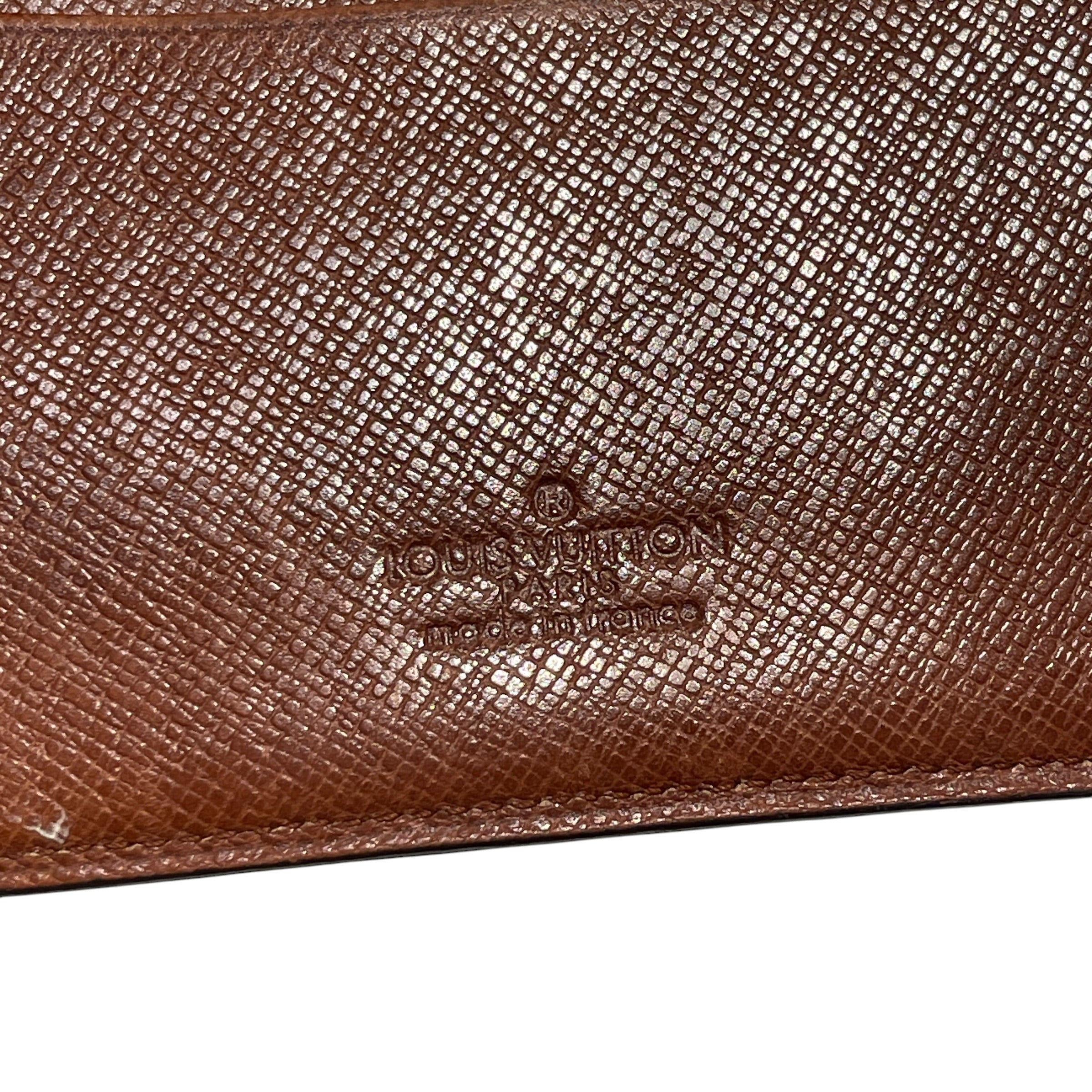 LOUIS VUITTON/Bifold Wallet/Monogram/Cotton/BRW/M's/CARD HOLDER view 3