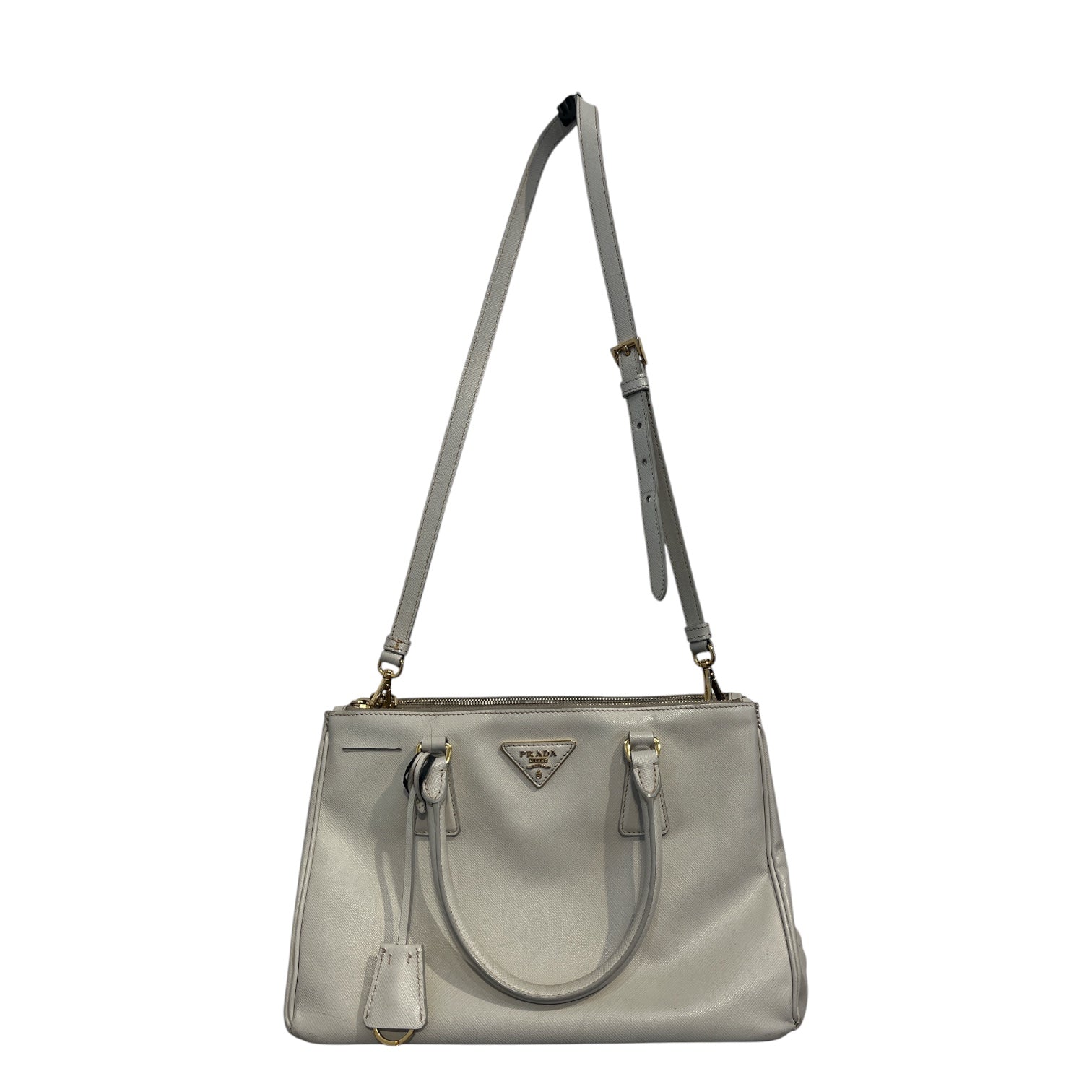 PRADA/Hand Bag/Leather/CRM/galleria view 5