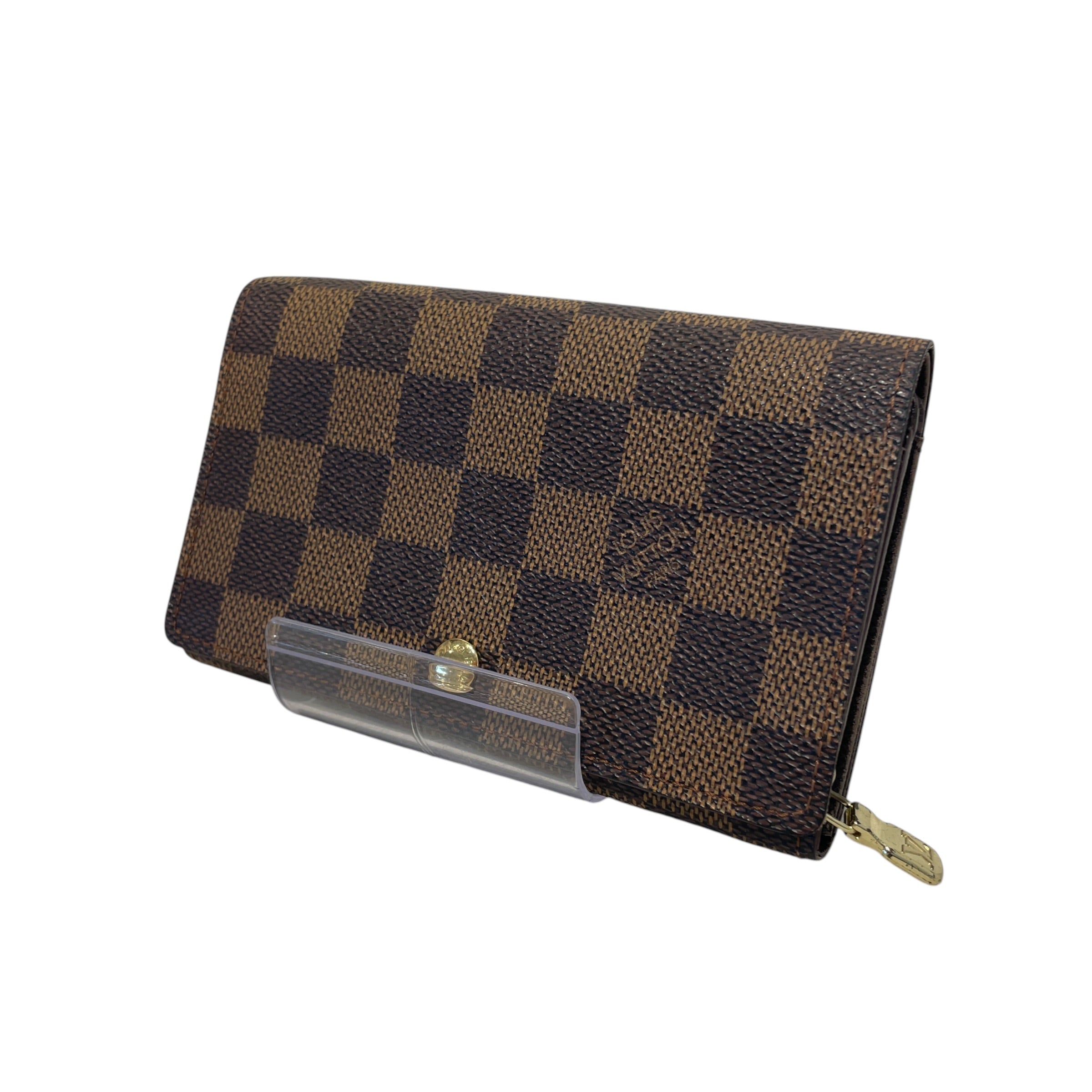 LOUIS VUITTON/Wallet/Monogram/Leather/BRW/L's/Damier Ebene Porte Monnaie view 1