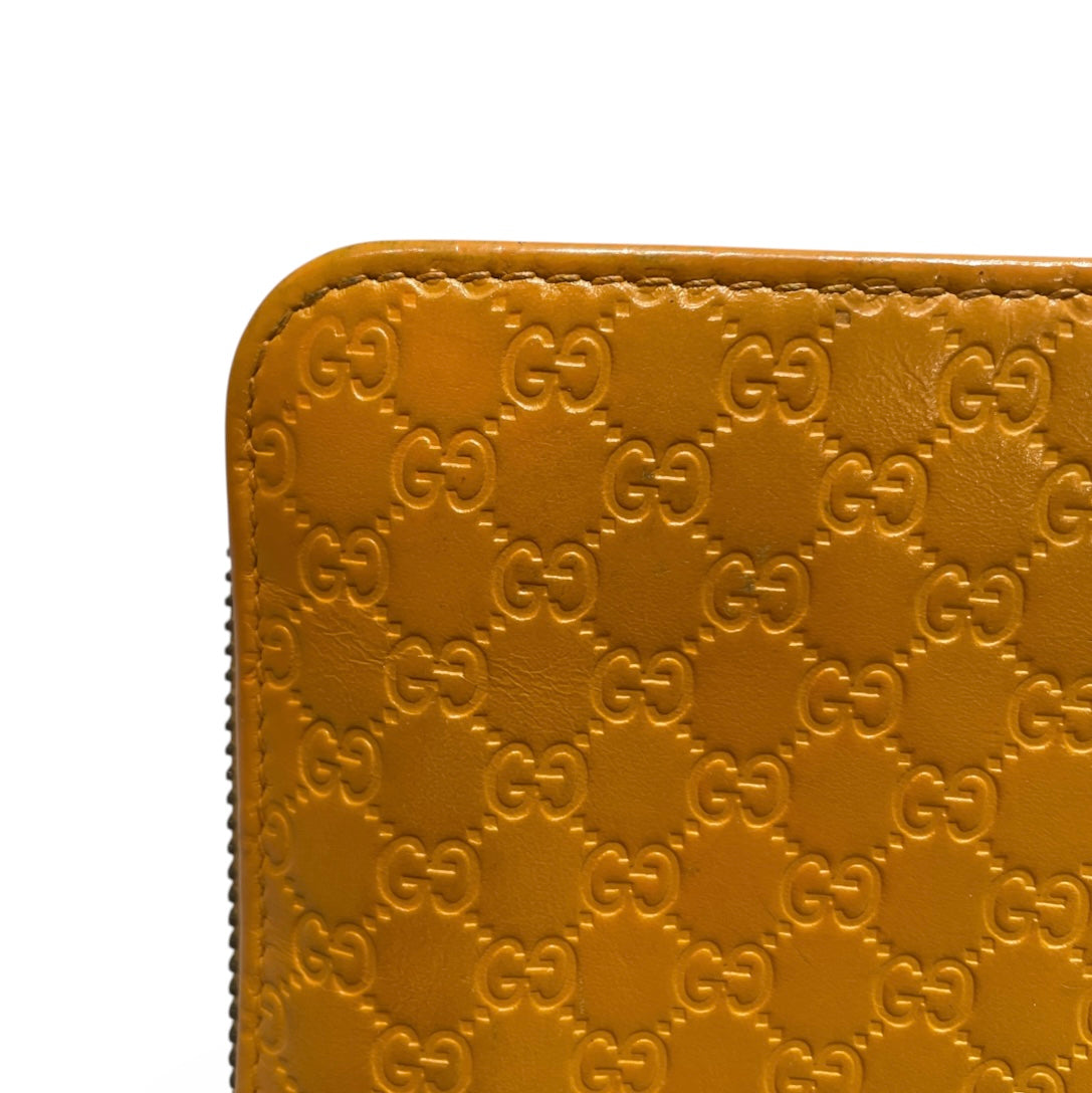 GUCCI/Long Wallet/Monogram/Leather/ORN/L's/zipper orang view 6