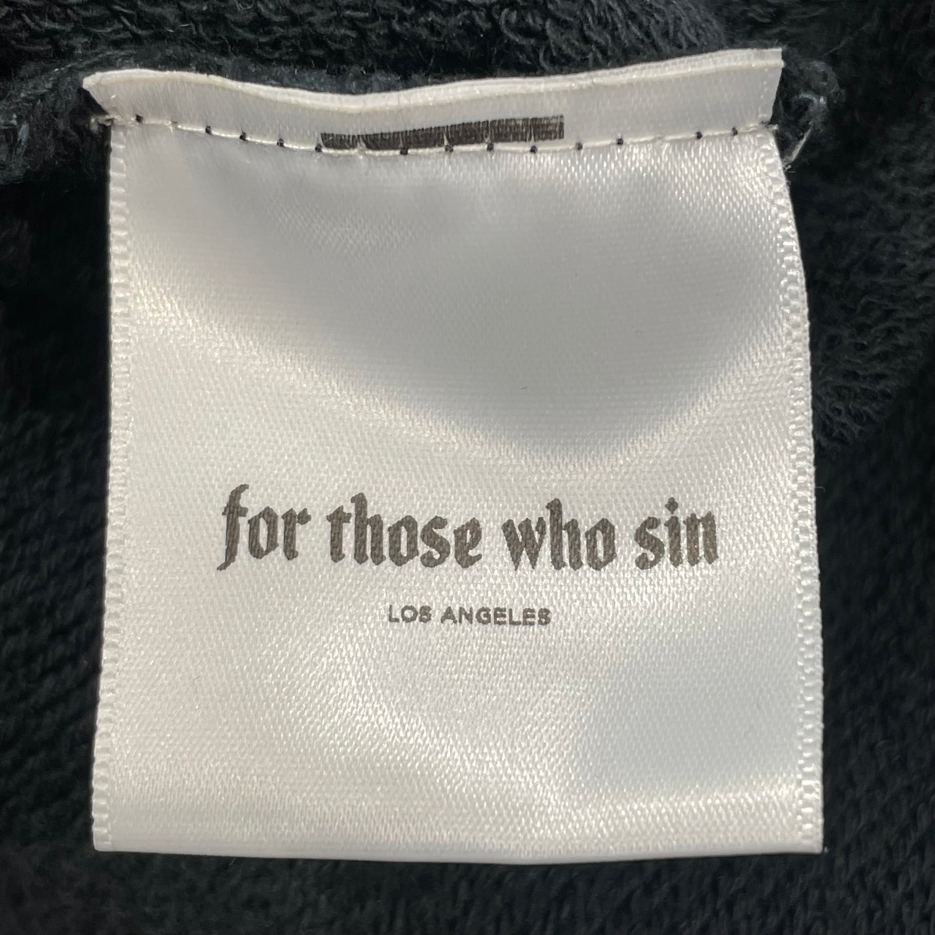 For Those Who Sin/Hoodie/S/Graphic/Cotton/BLK/tuff crowd view 4