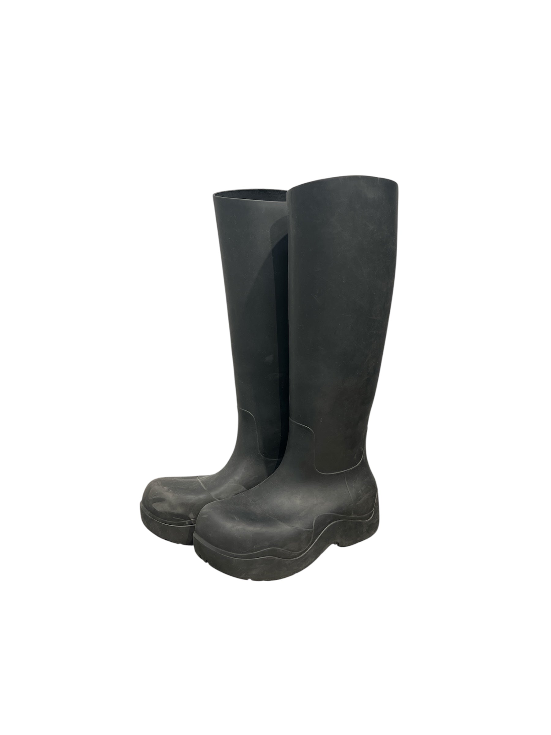 BOTTEGA VENETA/Rain Boots/EU 36/BLK/TALL RAIN BOOTS view 4