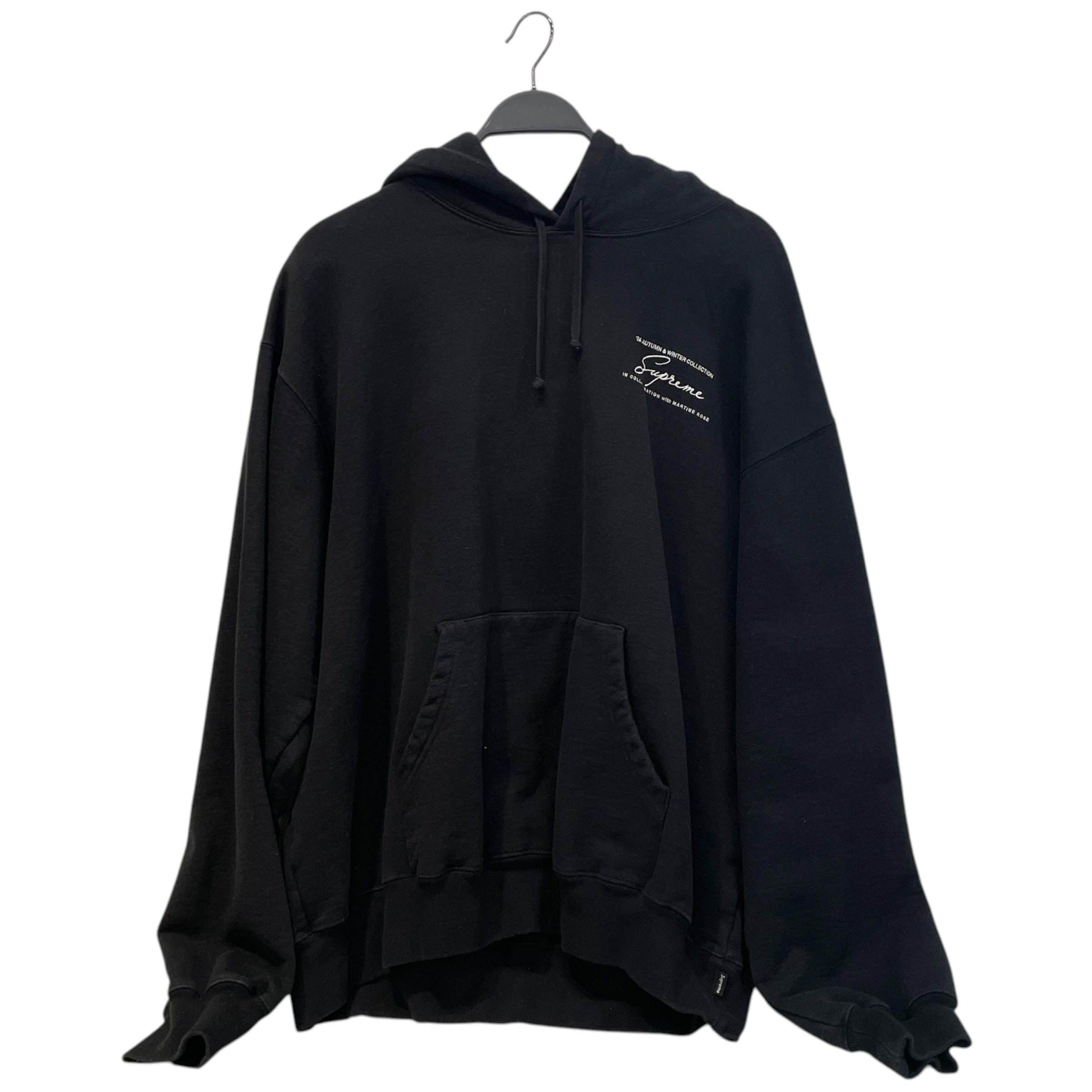 Supreme/MARTINE ROSE/Hoodie/XL/Cotton/BLK/ view 1