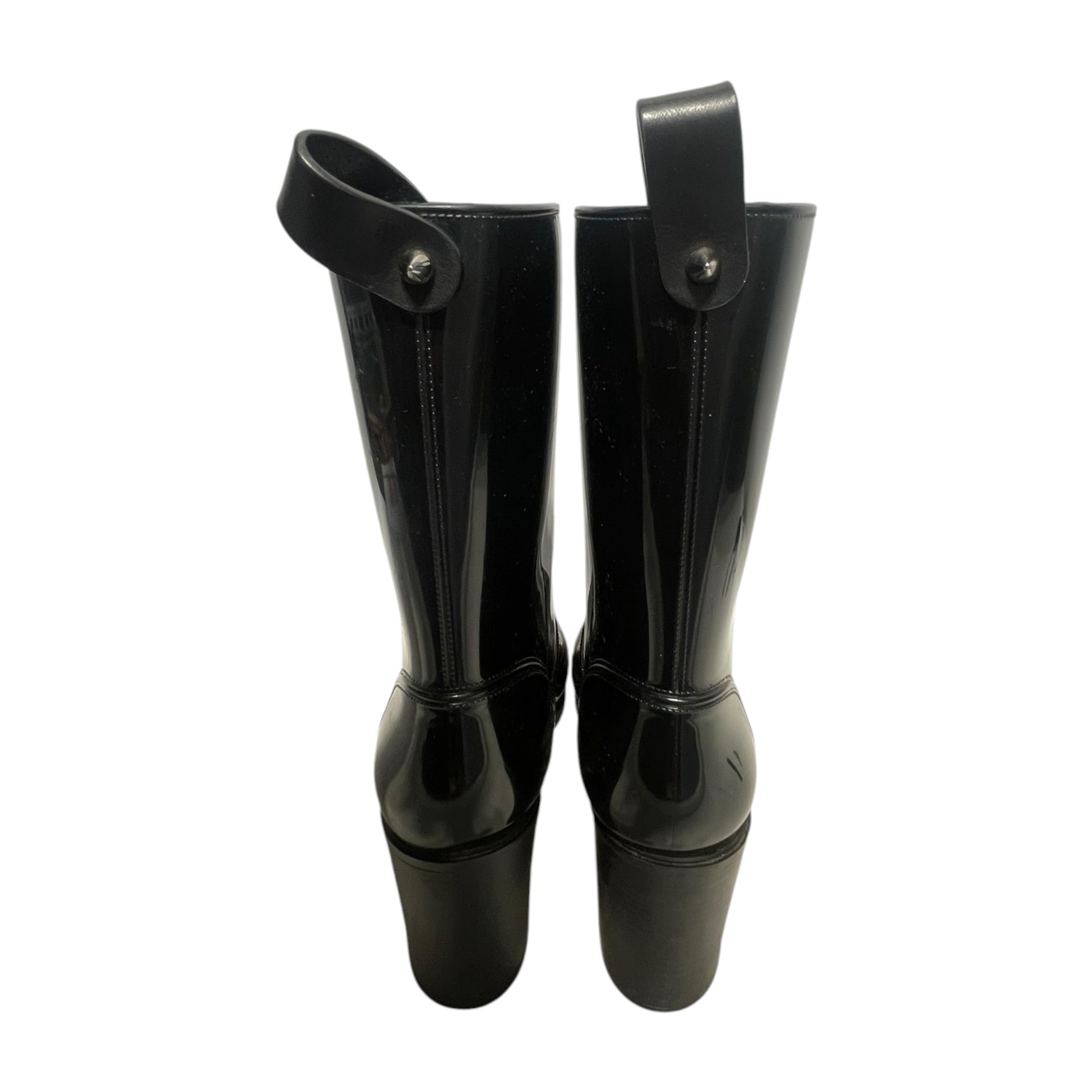 Christian Louboutin/Rain Boots/EU 38/BLK/RAINBOOTS view 2