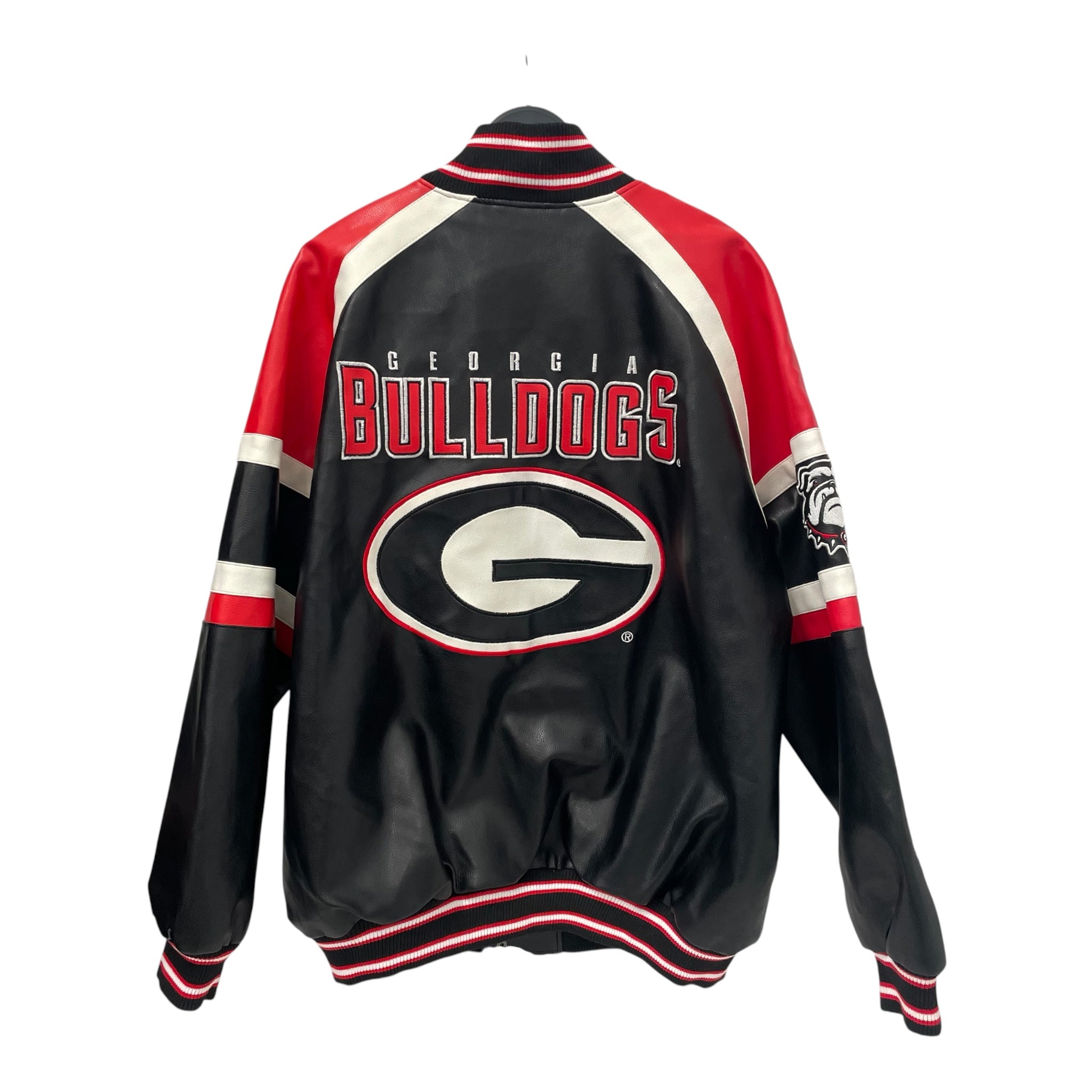CARL BANKS/Leather Jkt/XXL/Leather/BLK/All Over Print/GA BULLDOG view 2