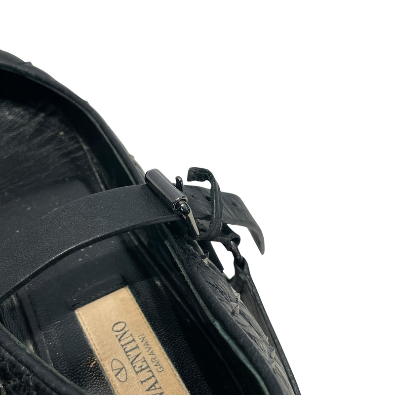 VALENTINO GARAVANI/Flat Shoes/US 6.5/Leather/BLK/