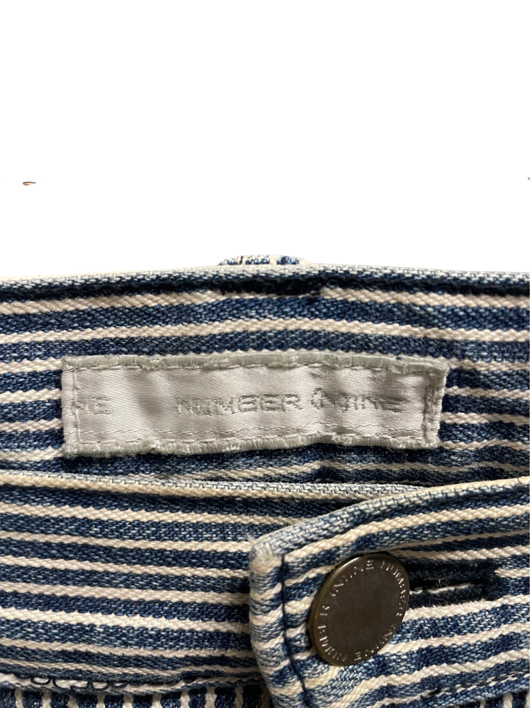 NUMBER (N)INE/Straight Pants/4/Denim/BLU/Stripe/STRIPES/DISTRESSMENTS&PAINT view 3