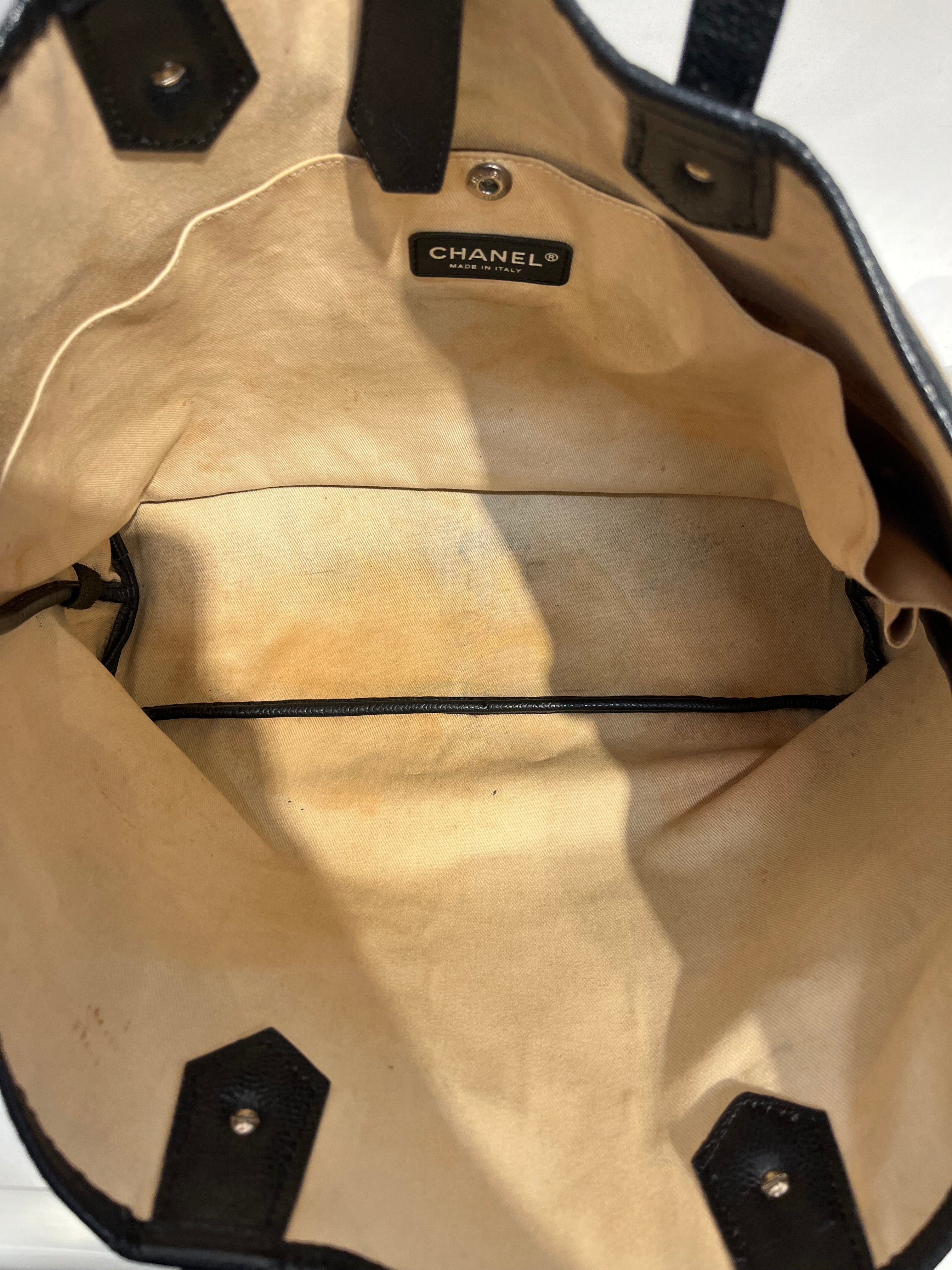 CHANEL/Hand Bag/All Over Print/Leather/BLK/LE TRAIN TOTE view 8
