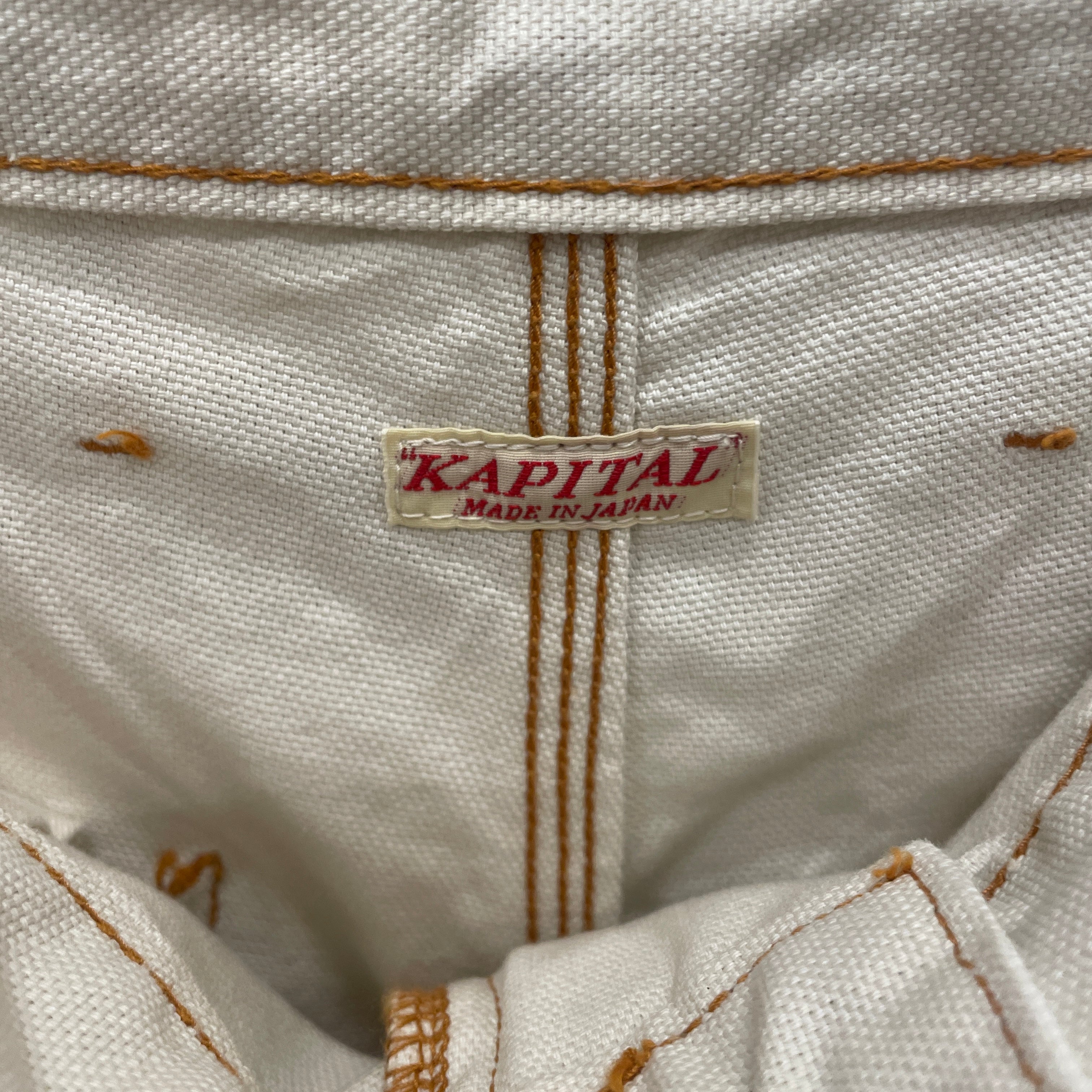 KAPITAL/Pants/4/Cotton/CRM/WIDE LEG CANVAS/ZIP FLY FRNT view 3