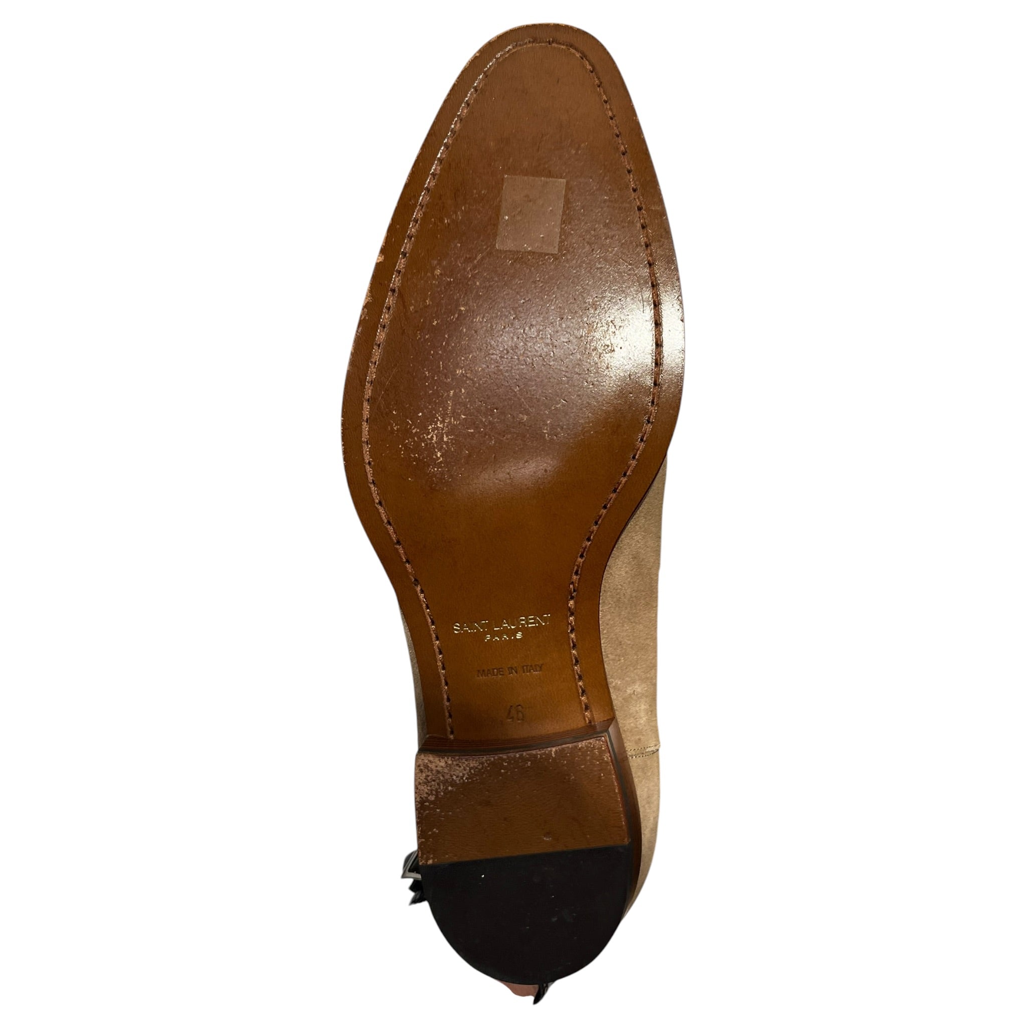 SAINT LAURENT/Chelsea Boots/EU 46/Suede/BEG/wyatt 30 view 4