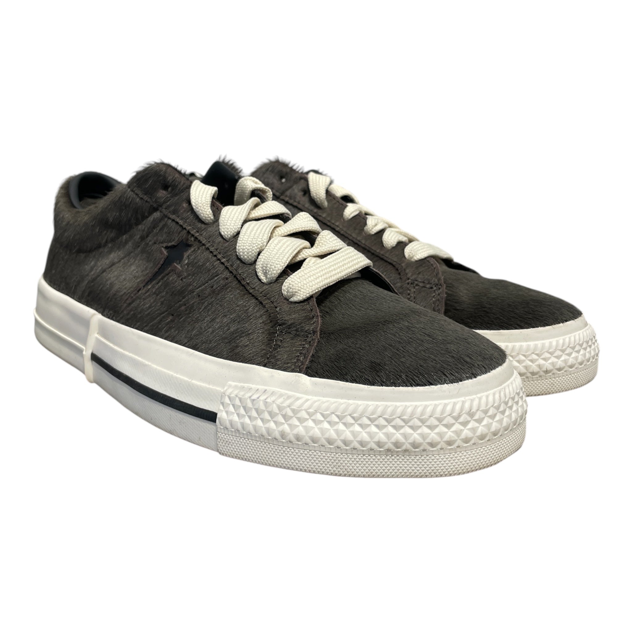 CONVERSE/RICK OWENS DRKSHDW/Low-Sneakers/US 8/Mohair/BRW/onstr view 1