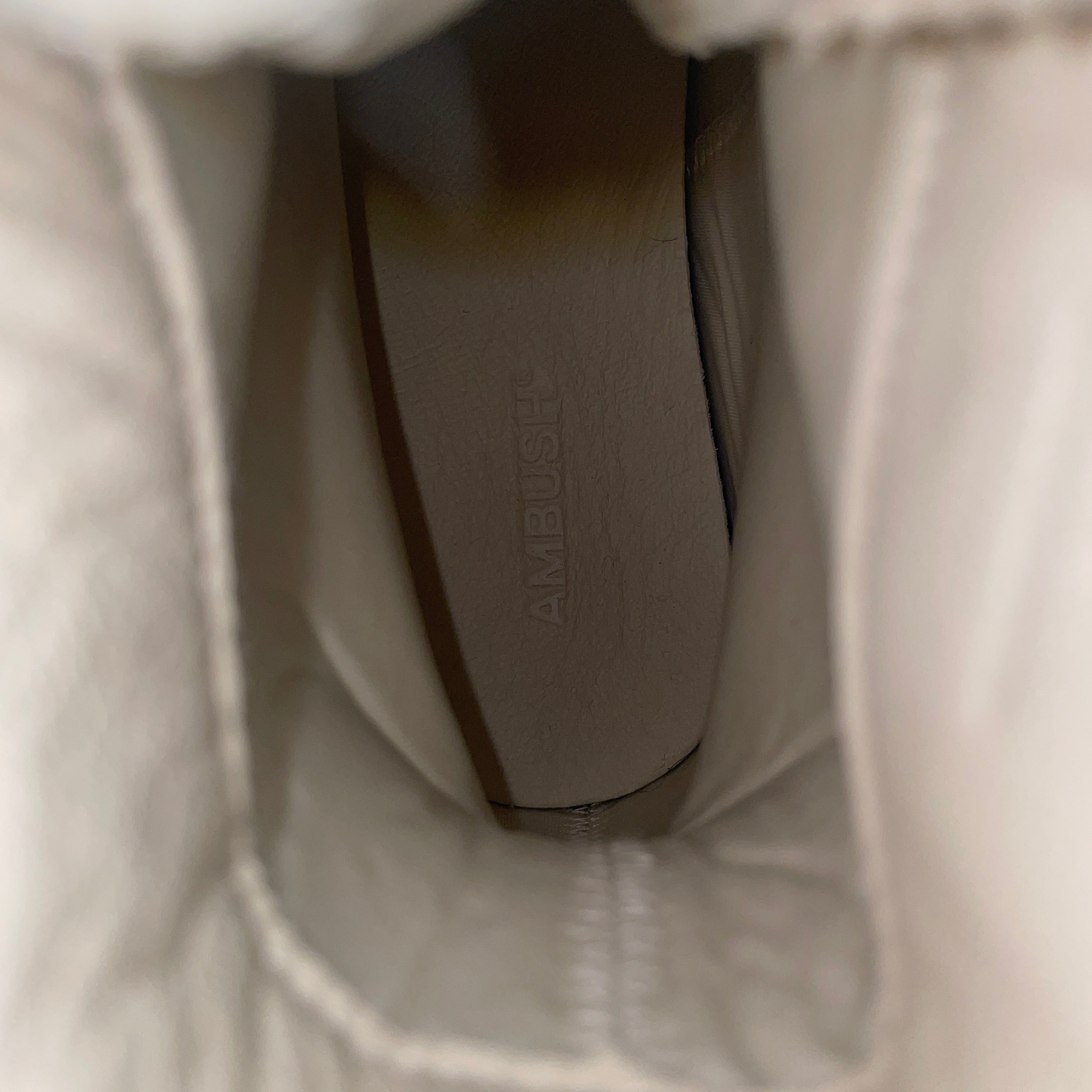 AMBUSH/Hi-Sneakers/US 8/Leather/WHT/Vulcanized view 3