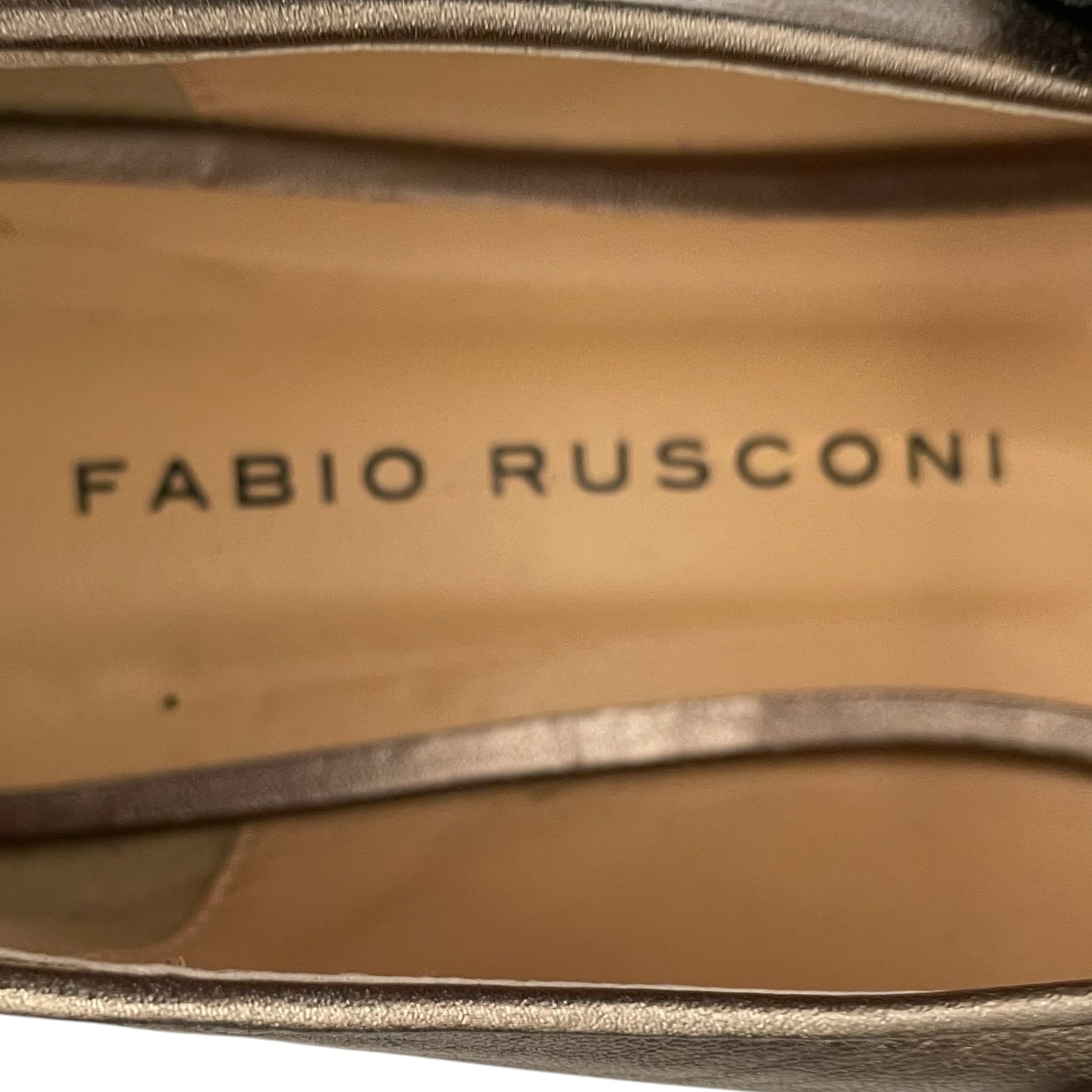 FABIO RUSCONI/Flat Shoes/EU 41/GLD/Mary Jane Flats view 7