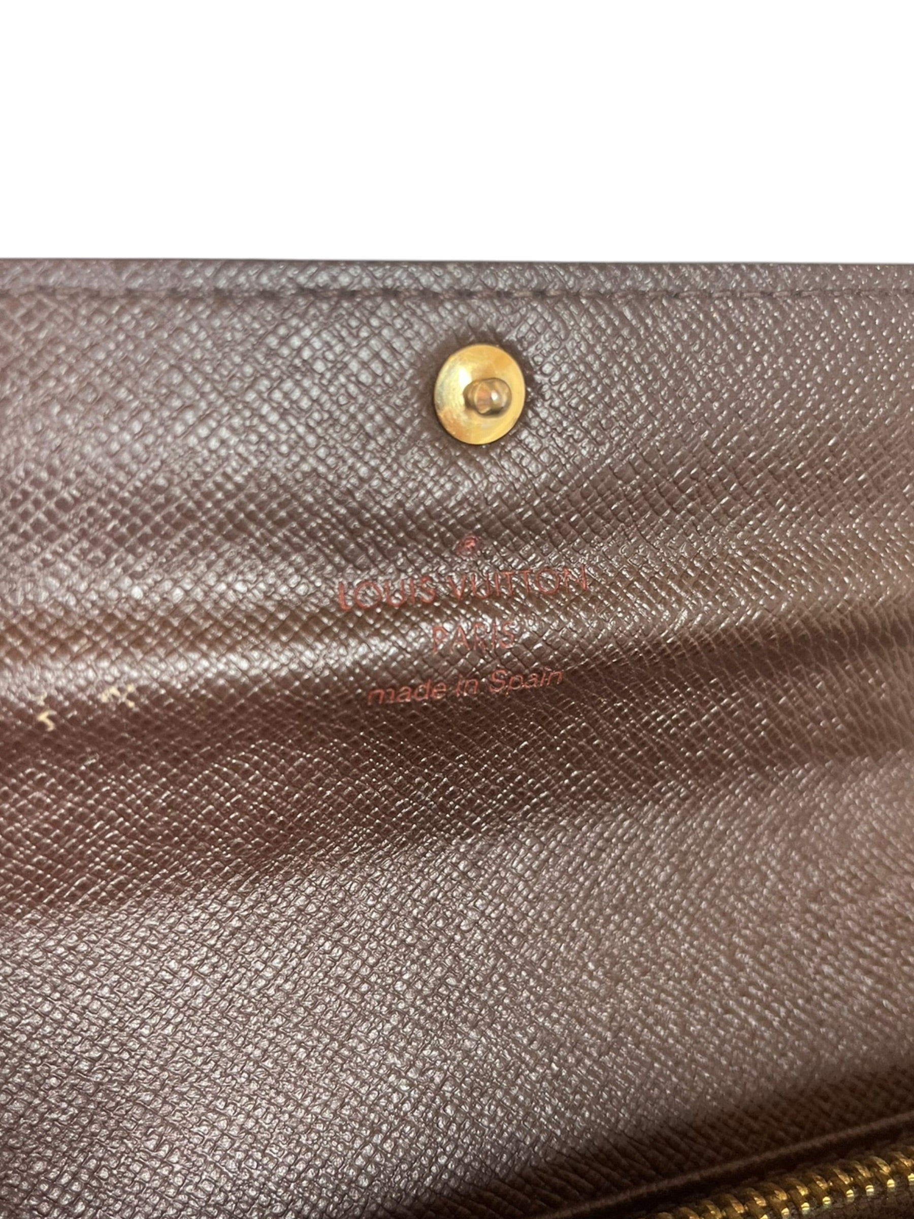 LOUIS VUITTON/Long Wallet/Monogram/Leather/BRW/L's/DAMIER EBENE view 6