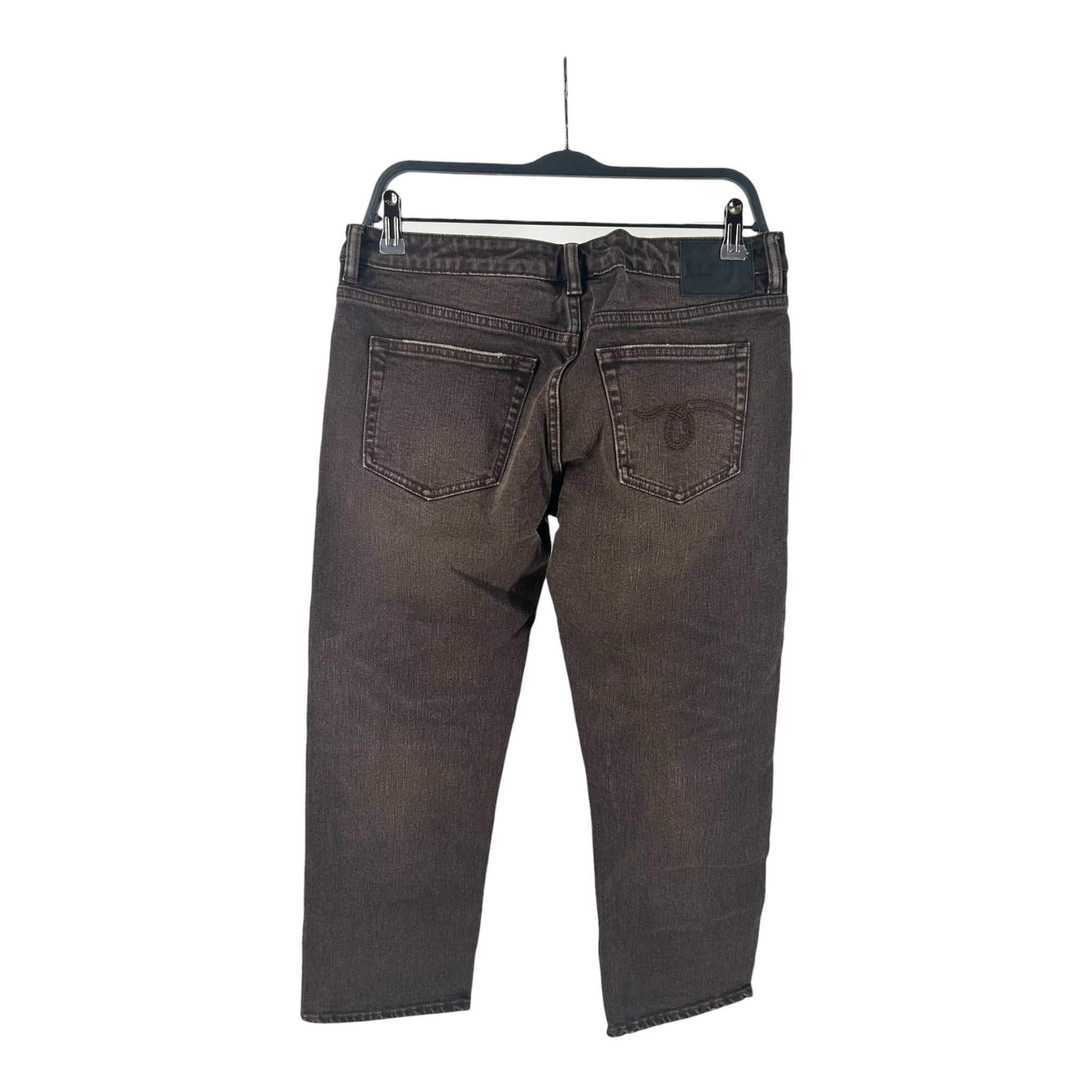R13/Cropped Pants/27/Cotton/BRW/bronze hardware view 2