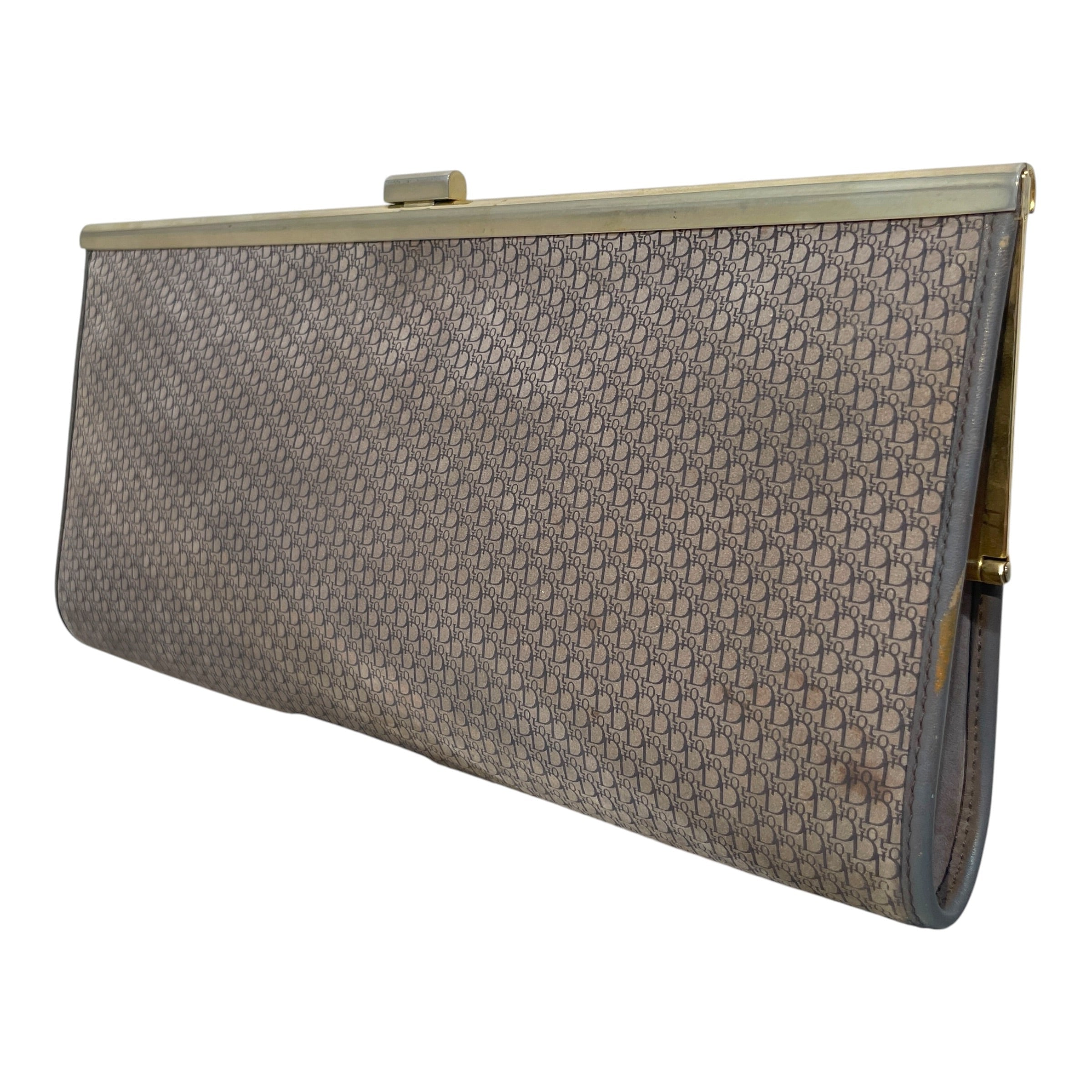 Christian Dior/Clutch Bag/Monogram/Suede/GRY/ view 2