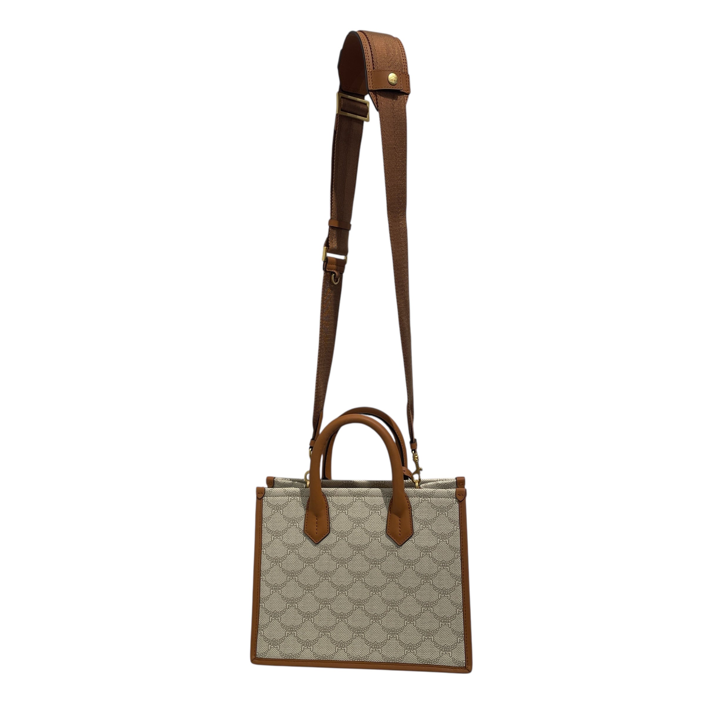 MCM/Hand Bag/Monogram/Leather/CRM/ view 2