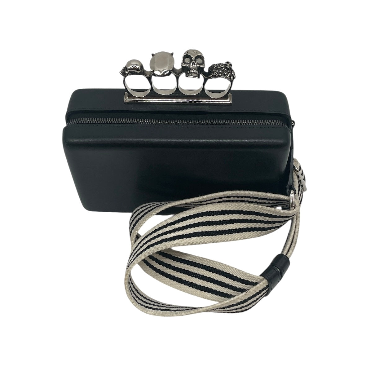 Alexander McQueen/Hand Bag/Leather/BLK/BRASS KNUCKLE view 1