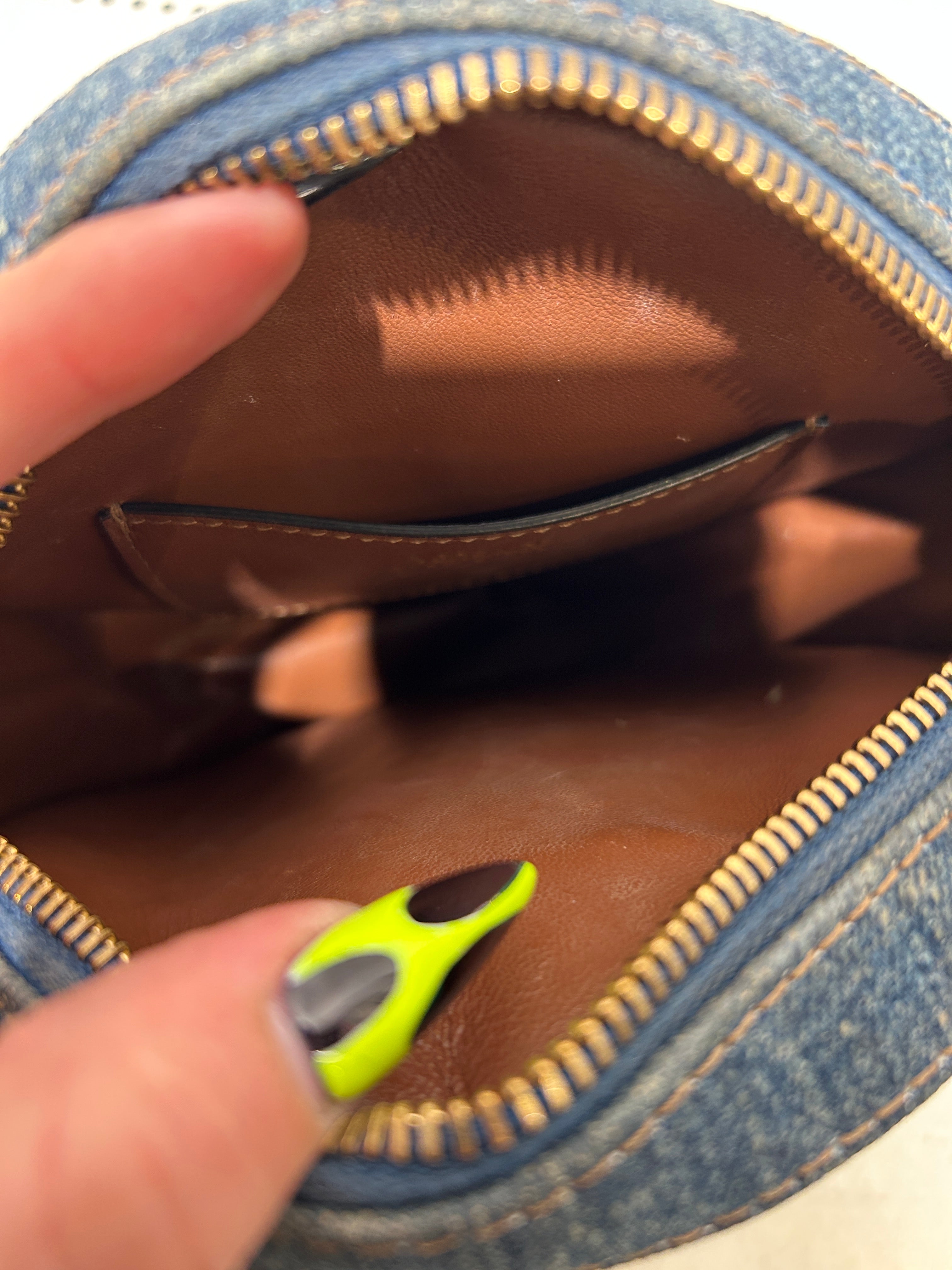 VERSACE/Cross Body Bag/Denim/BLU/MEDUSA ROUND CROSSBODY view 4