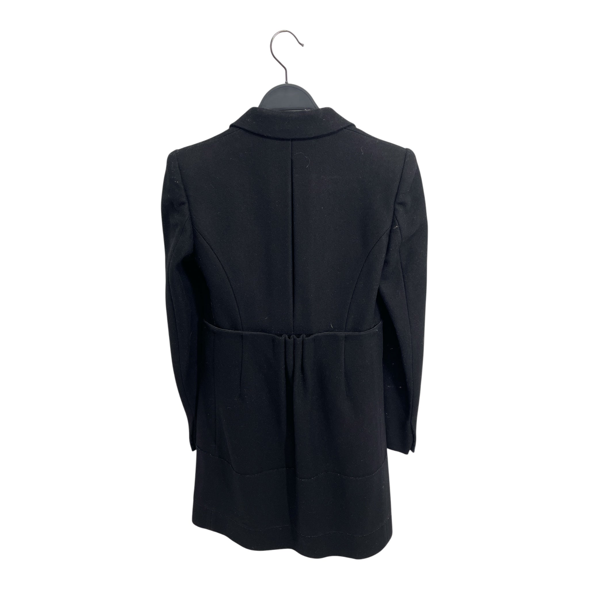 MIU MIU/Coat/36/BLK/coat w sillky details view 2