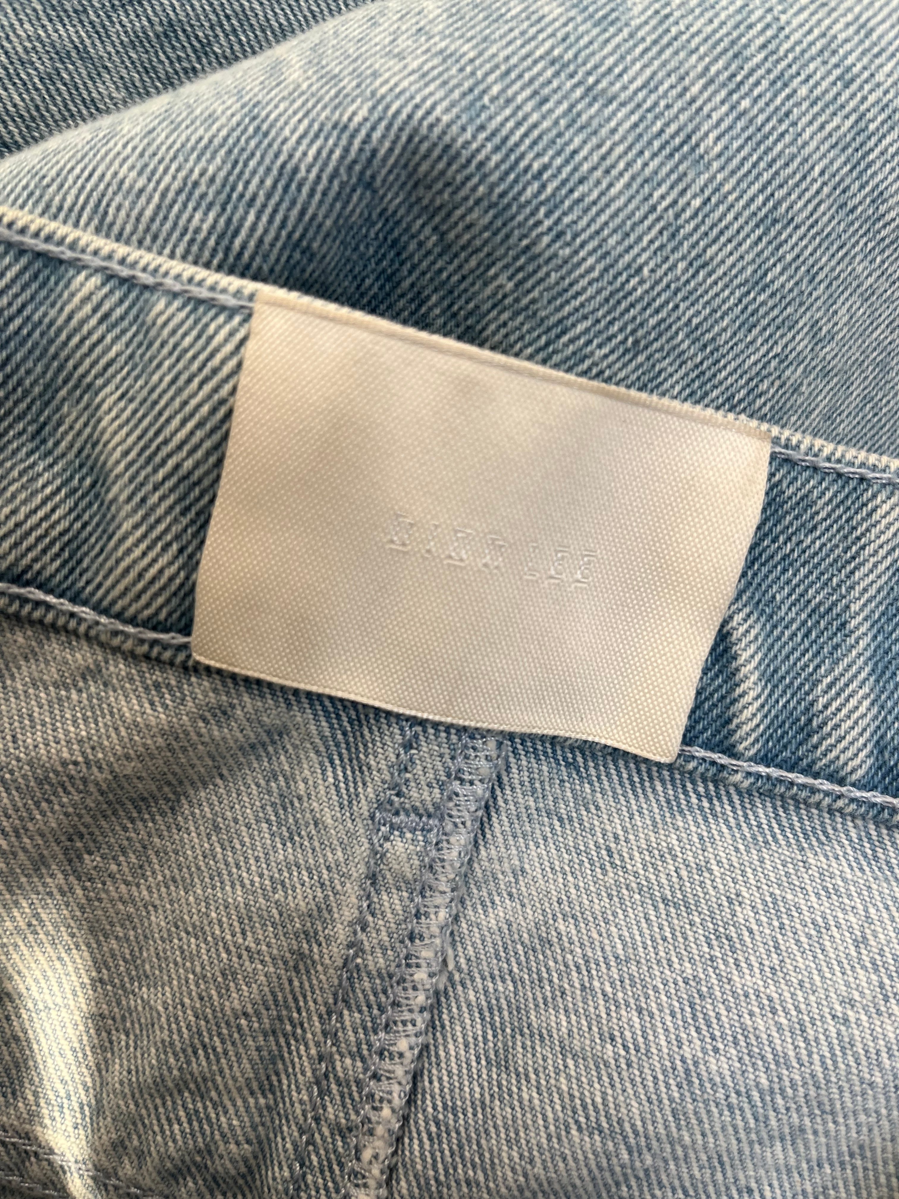 DION LEE/Straight Pants/OS/Denim/BLU/FRONT DISTRESSING view 3