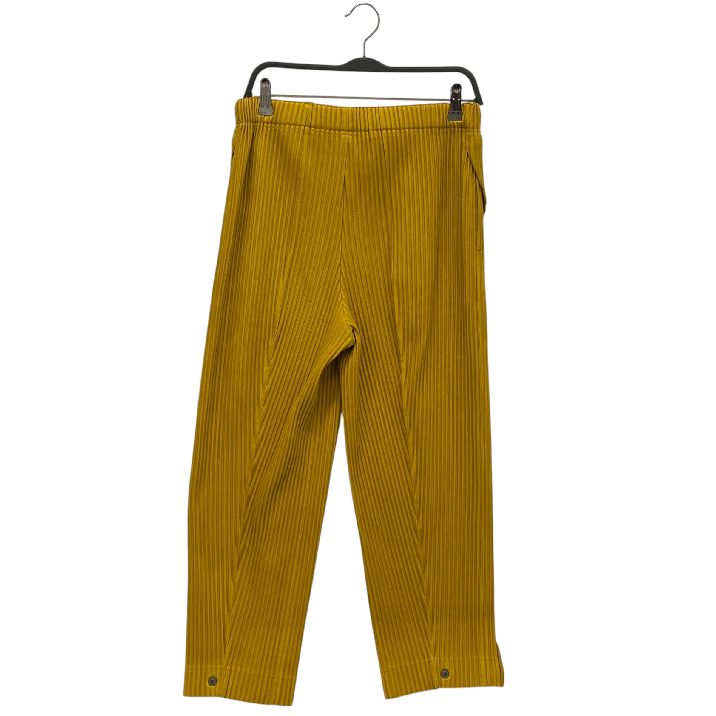 HOMME PLISSE ISSEY MIYAKE/Pants/2/Polyester/GLD/PANELED LEG/SNAP BUTTON CUFF view 2